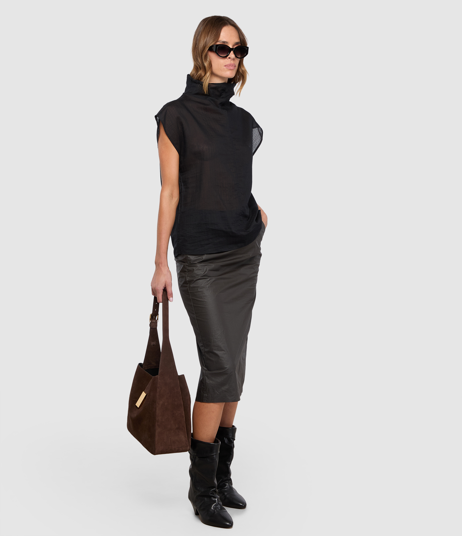 Flavia Skirt – Dark Brown