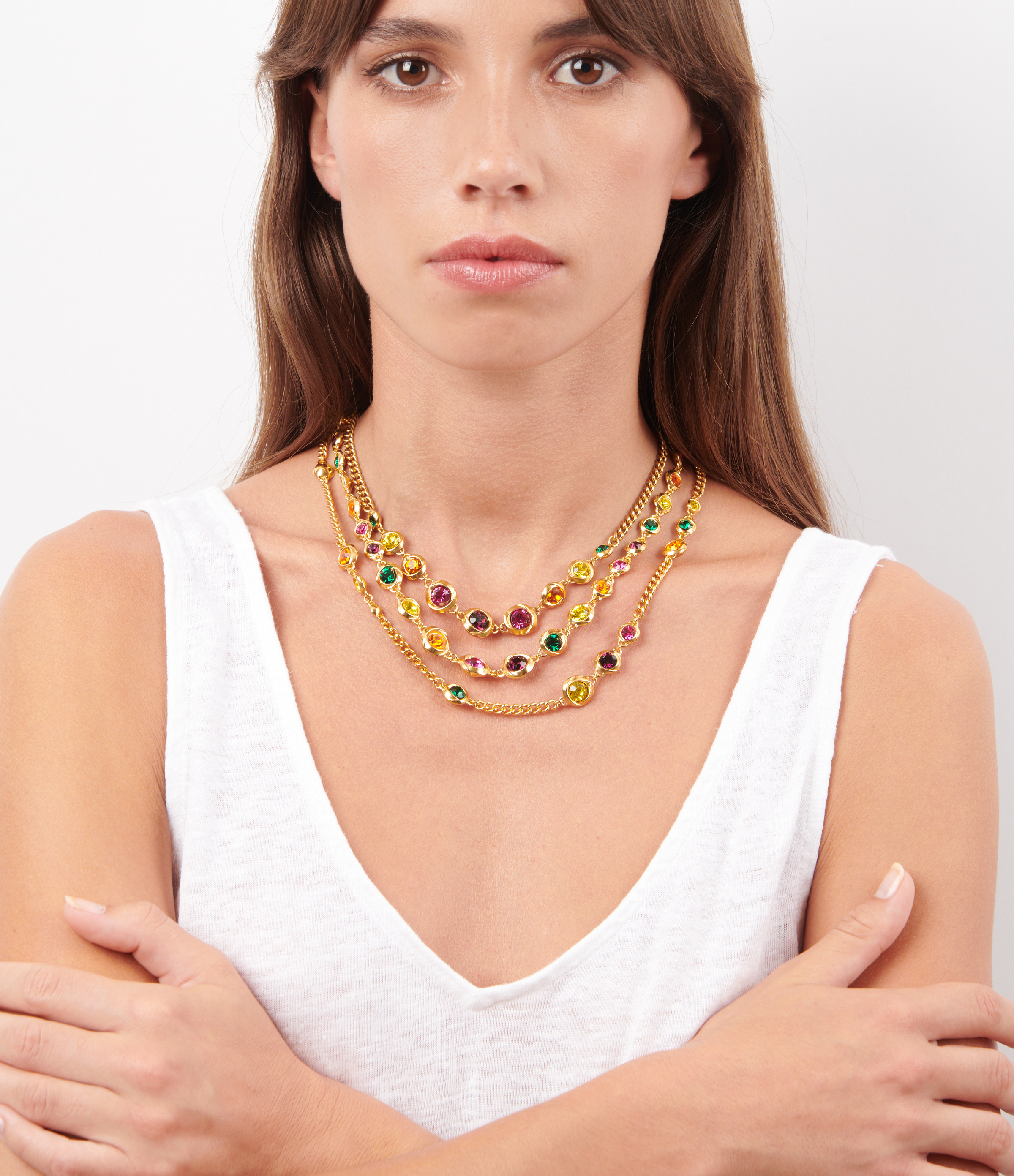 Multicoloured Vintage Ribbon Pop Necklace