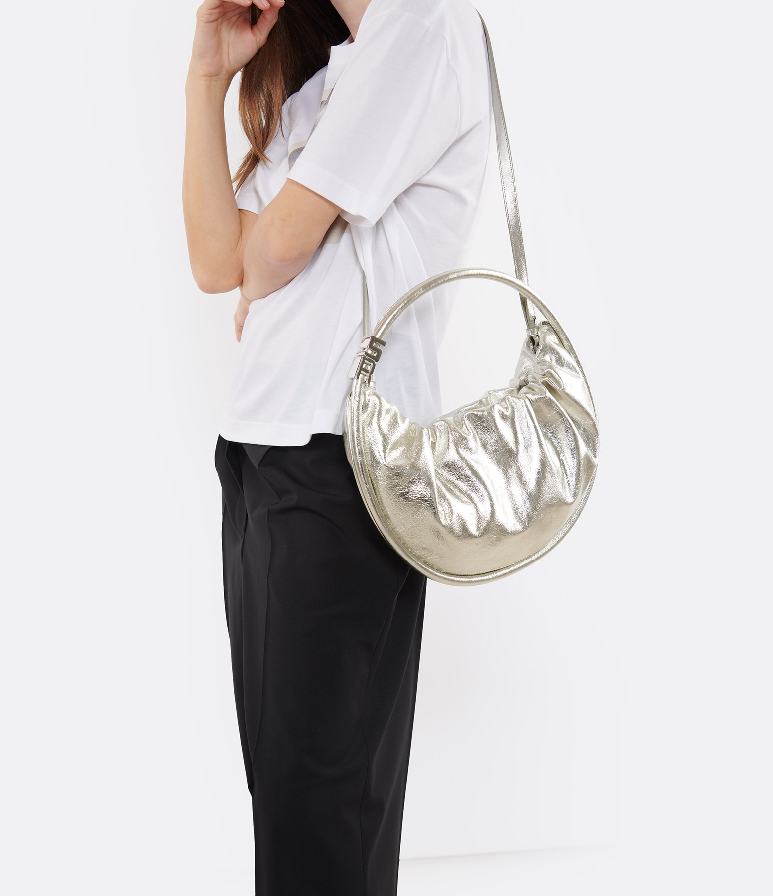 Domino Medium Silver Bag