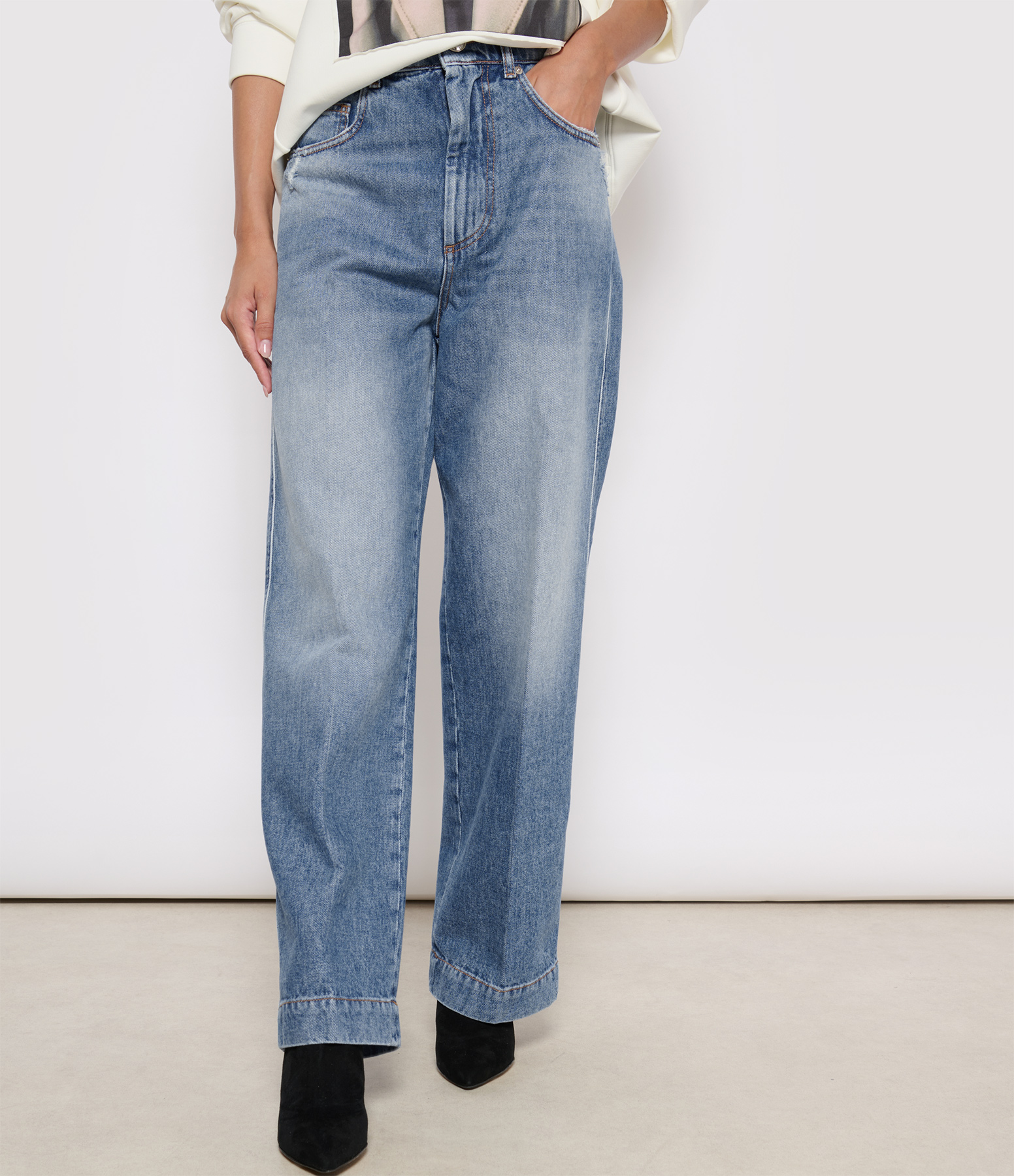 Straight-leg jeans, Conio, Navy