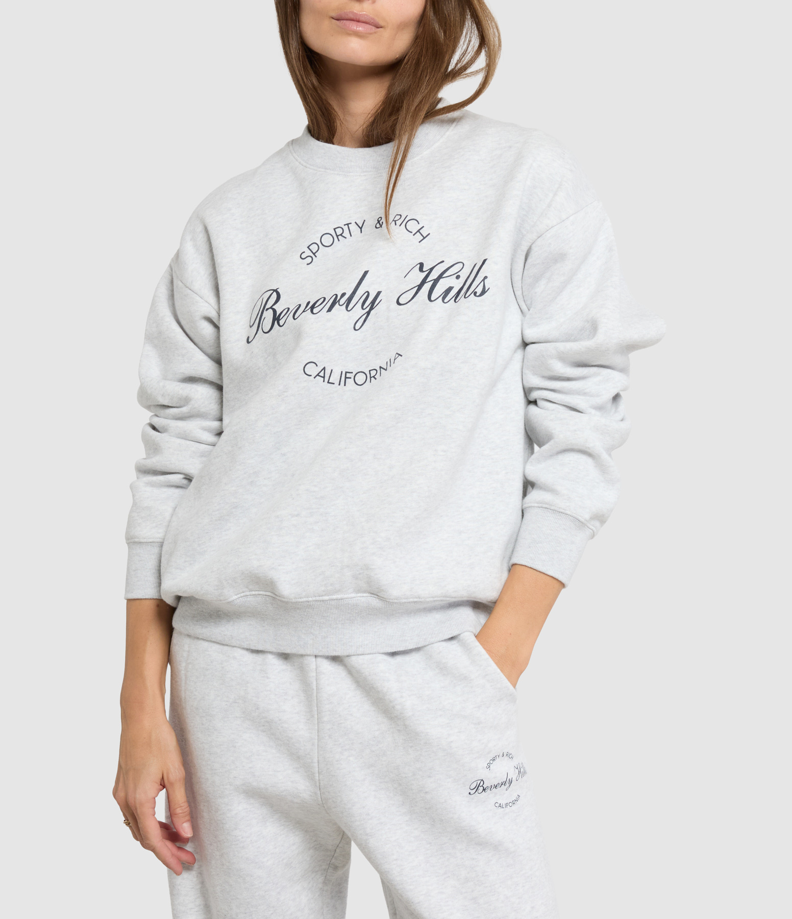 Beverly Script Heather Grey Jumper