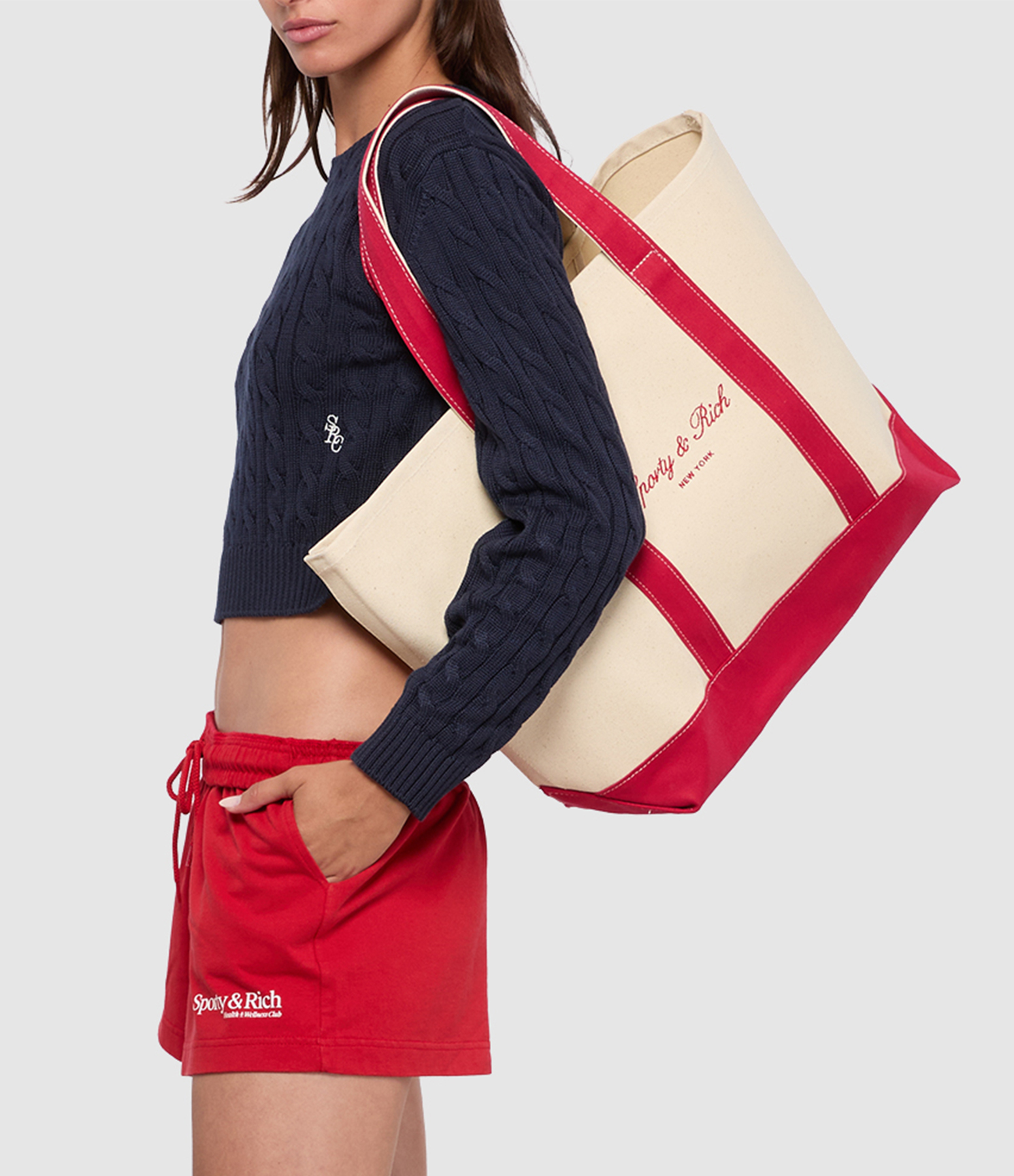 Signature NY Logo Natural Ruby Tote Bag