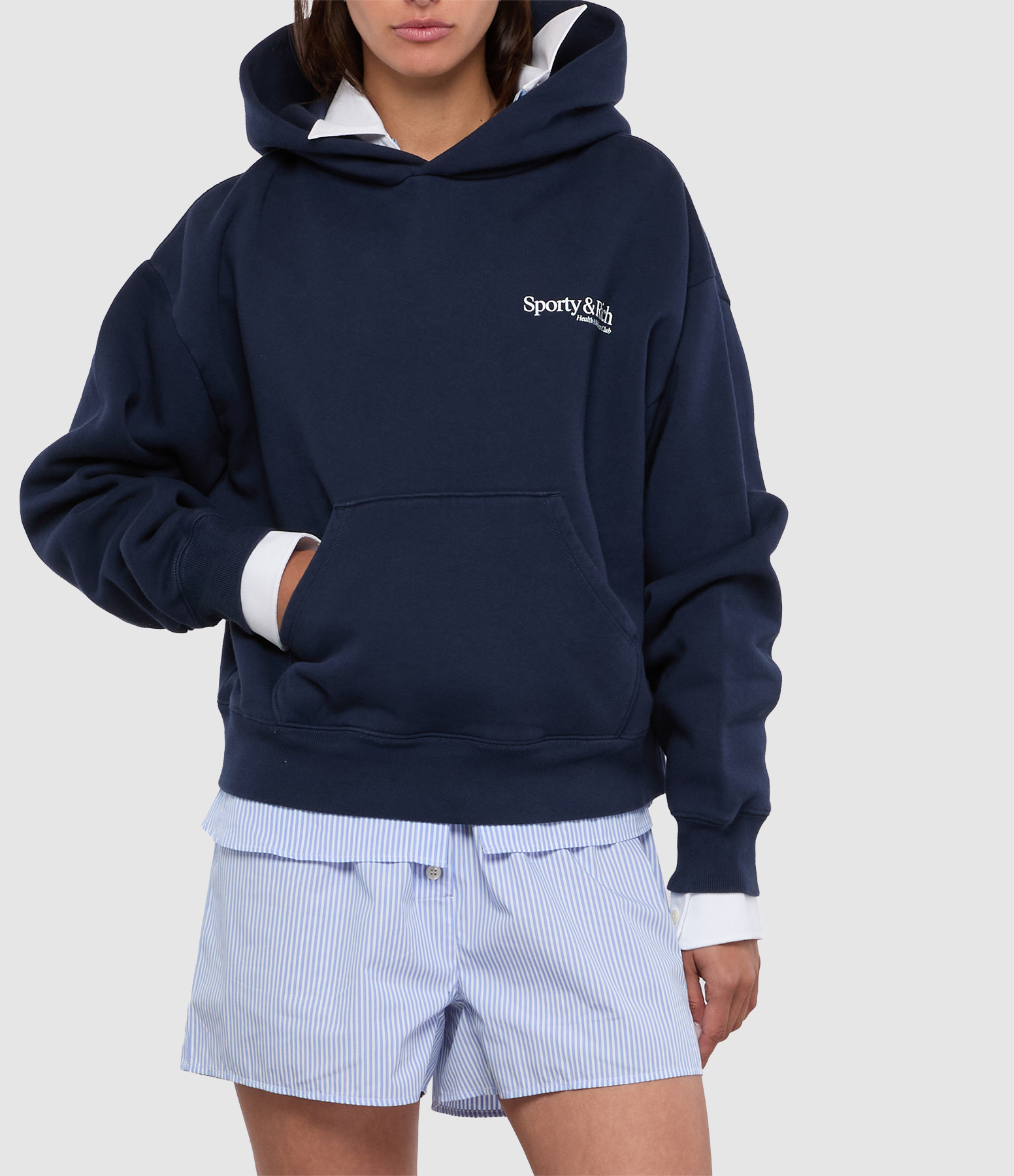 Modern Dark Navy Hoodie
