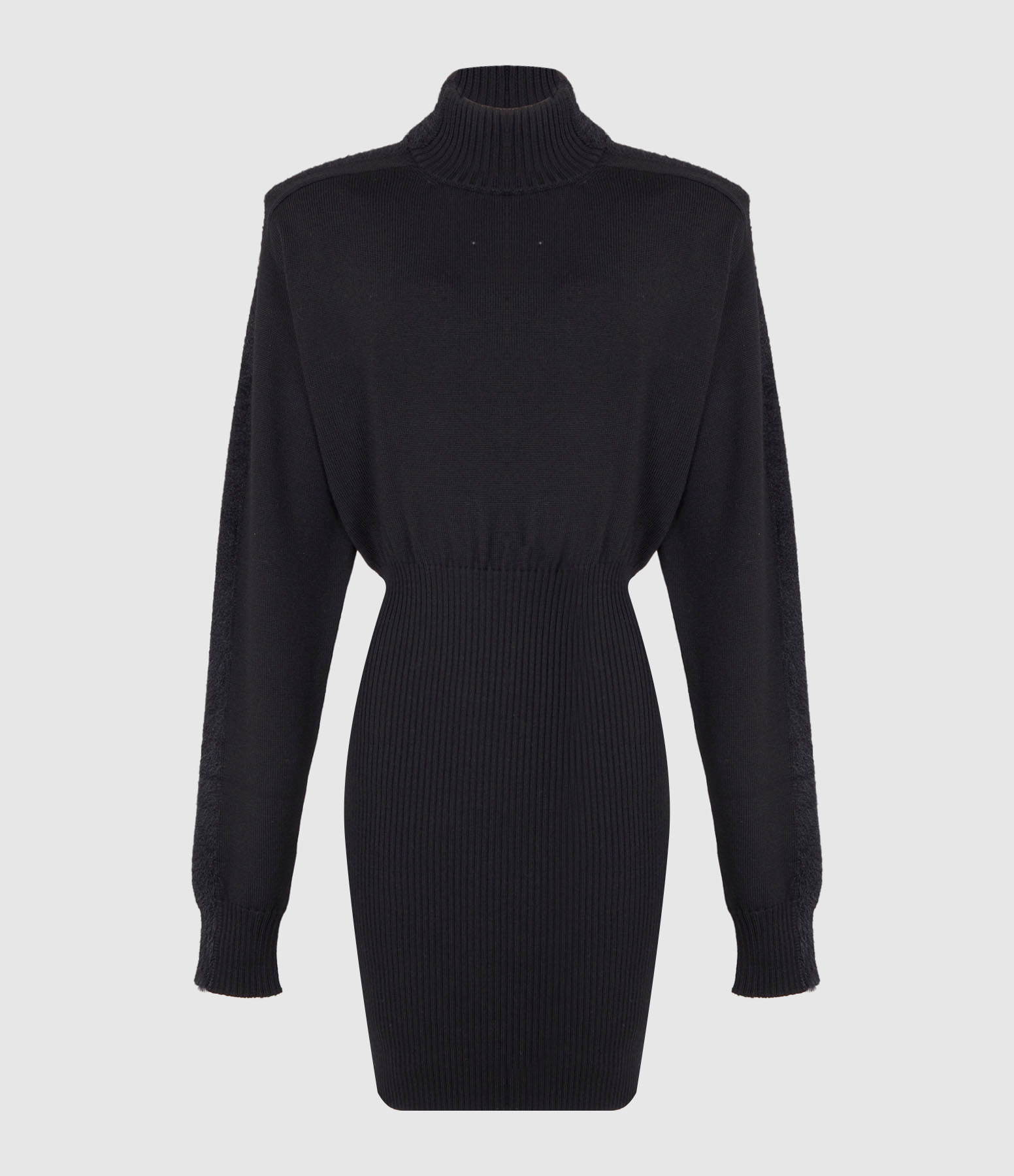 Darma Short Wool Dress – Black