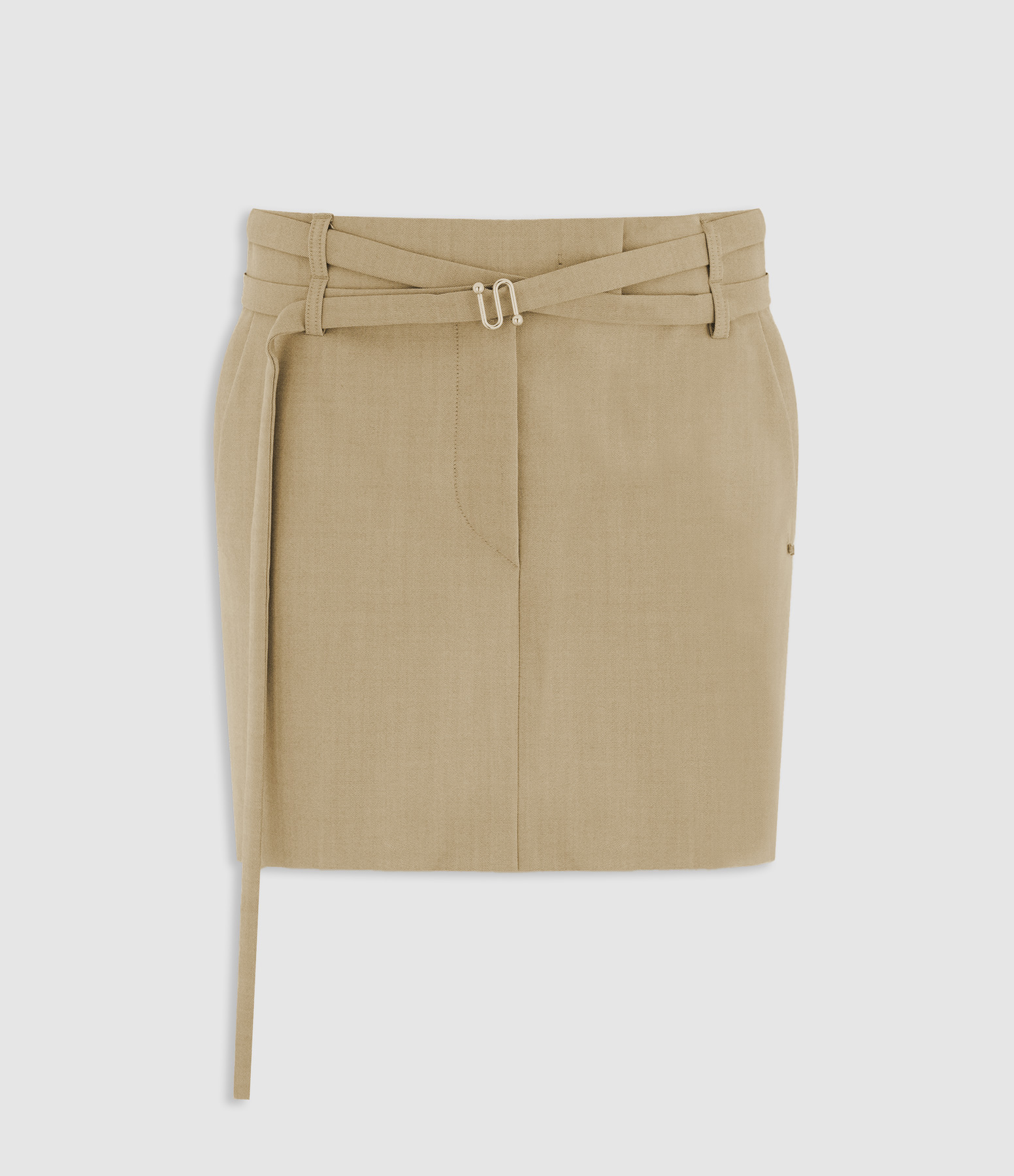 Fify Beige Short Skirt