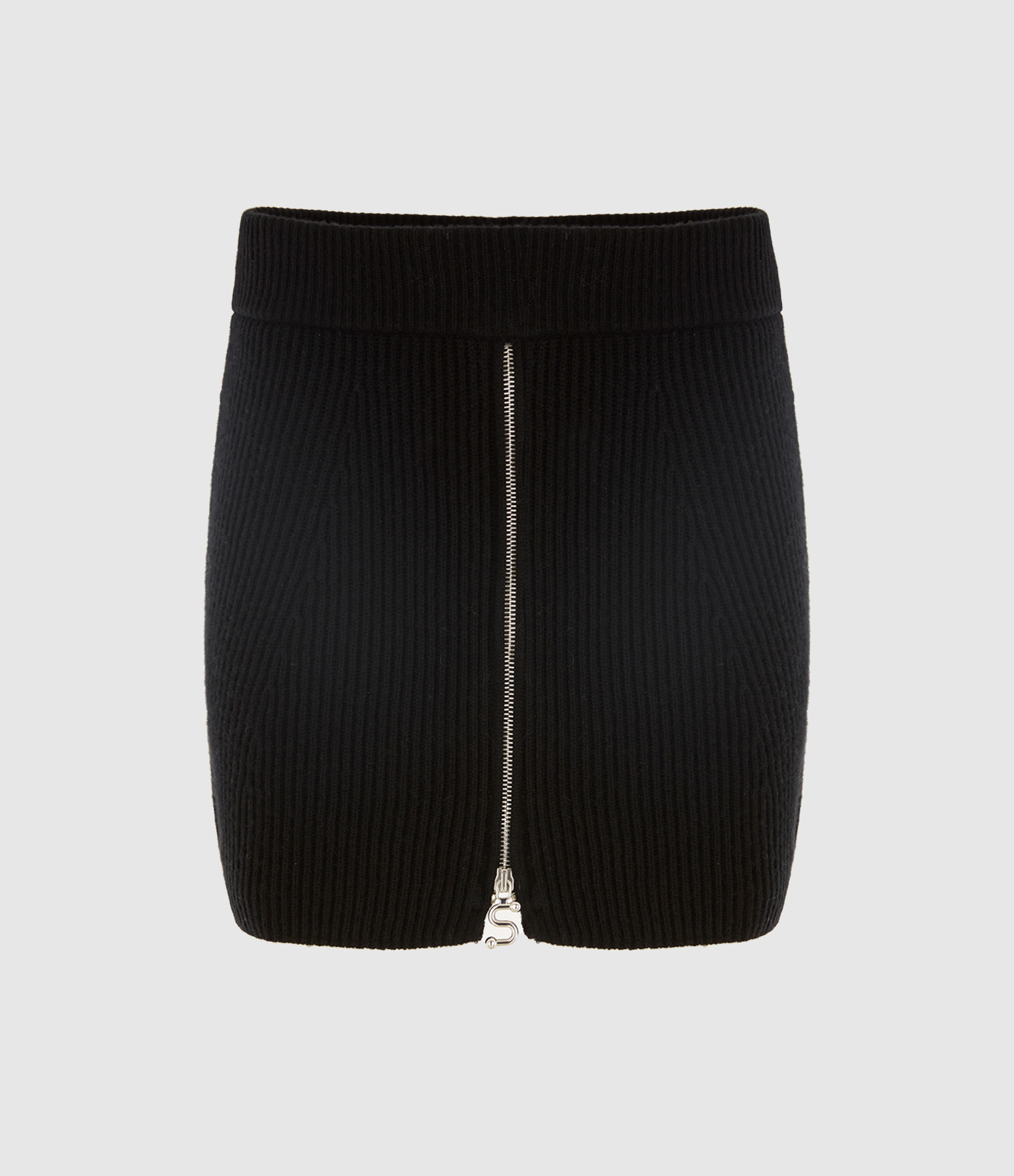 Refolo Black Short Skirt