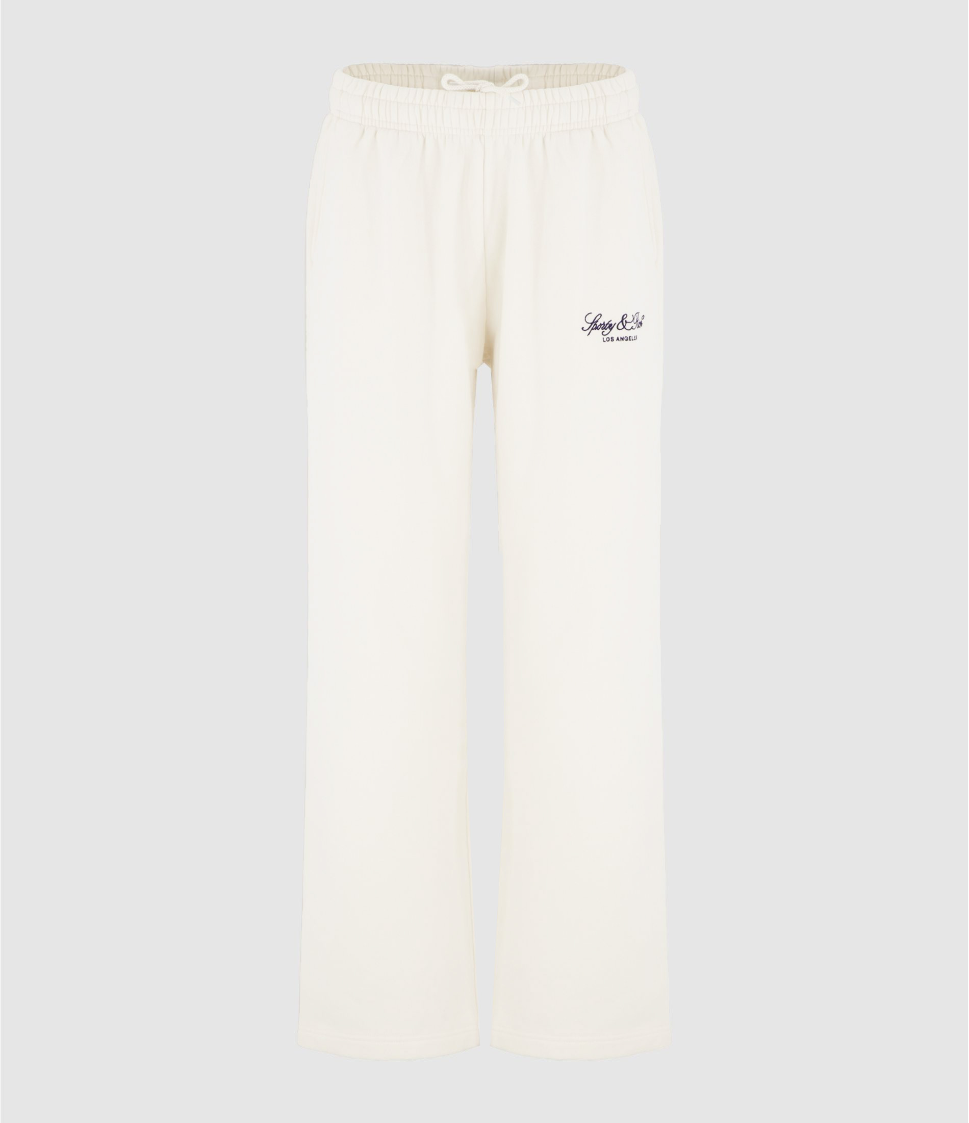 Vendome La Embroidered Wide Ecru Jogging Trousers