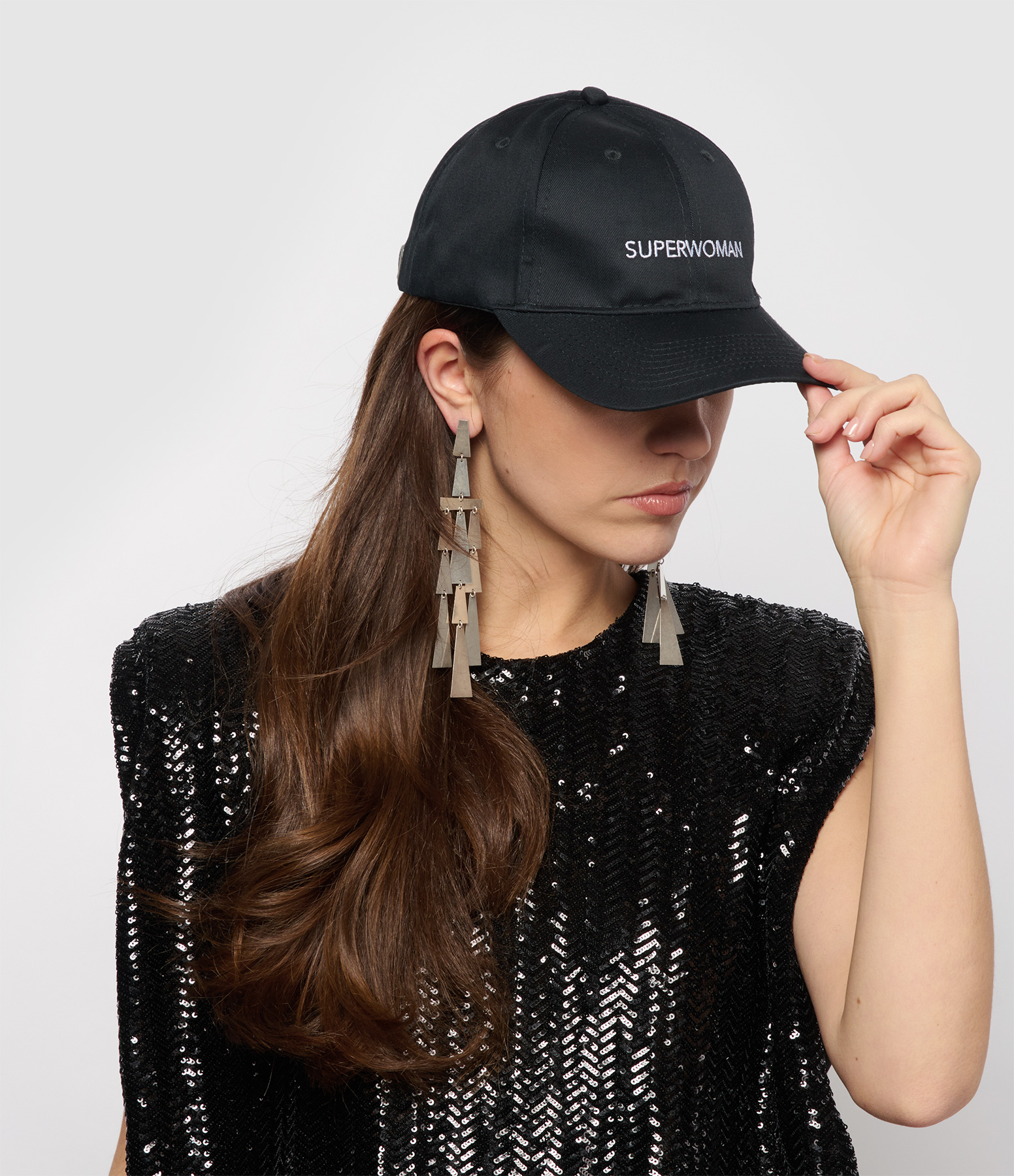 Black Superwoman Cap