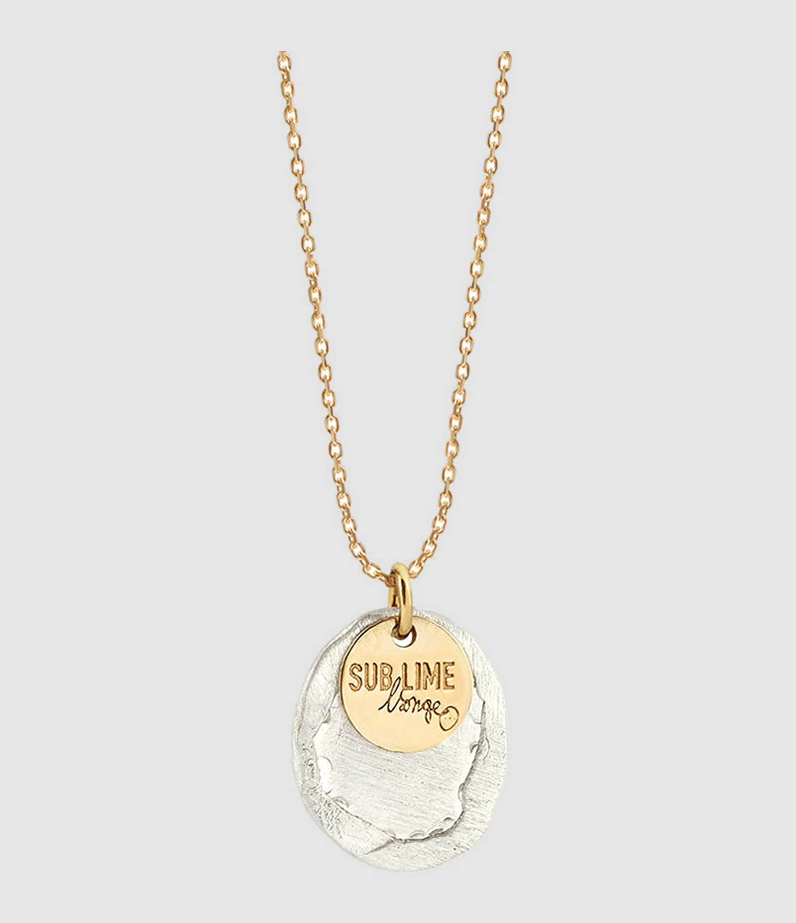 Sublime Necklace with Silver and Gold Medal M