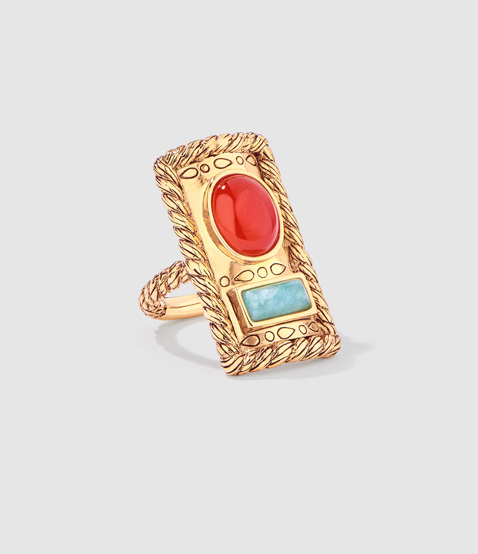 Malli Amazonite Ring