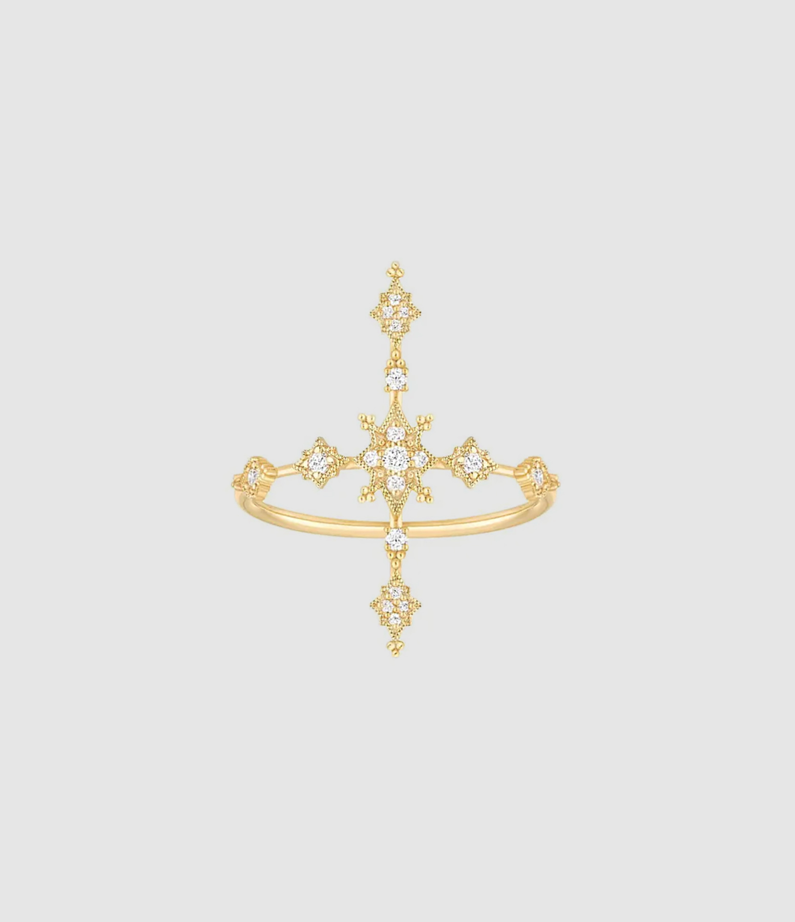 Stella Yellow Gold Diamond Ring