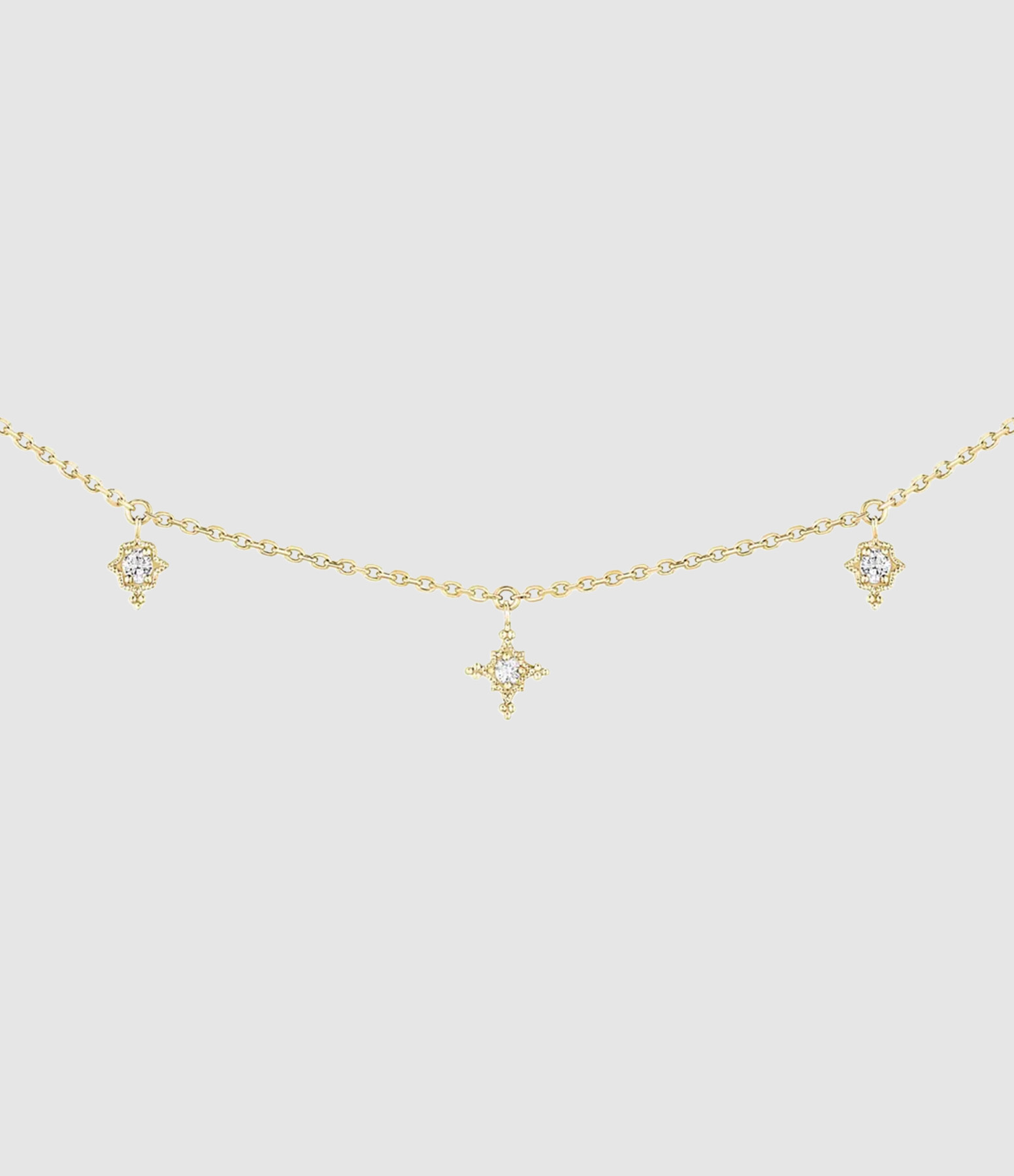 Stella Gold and Diamond Necklace