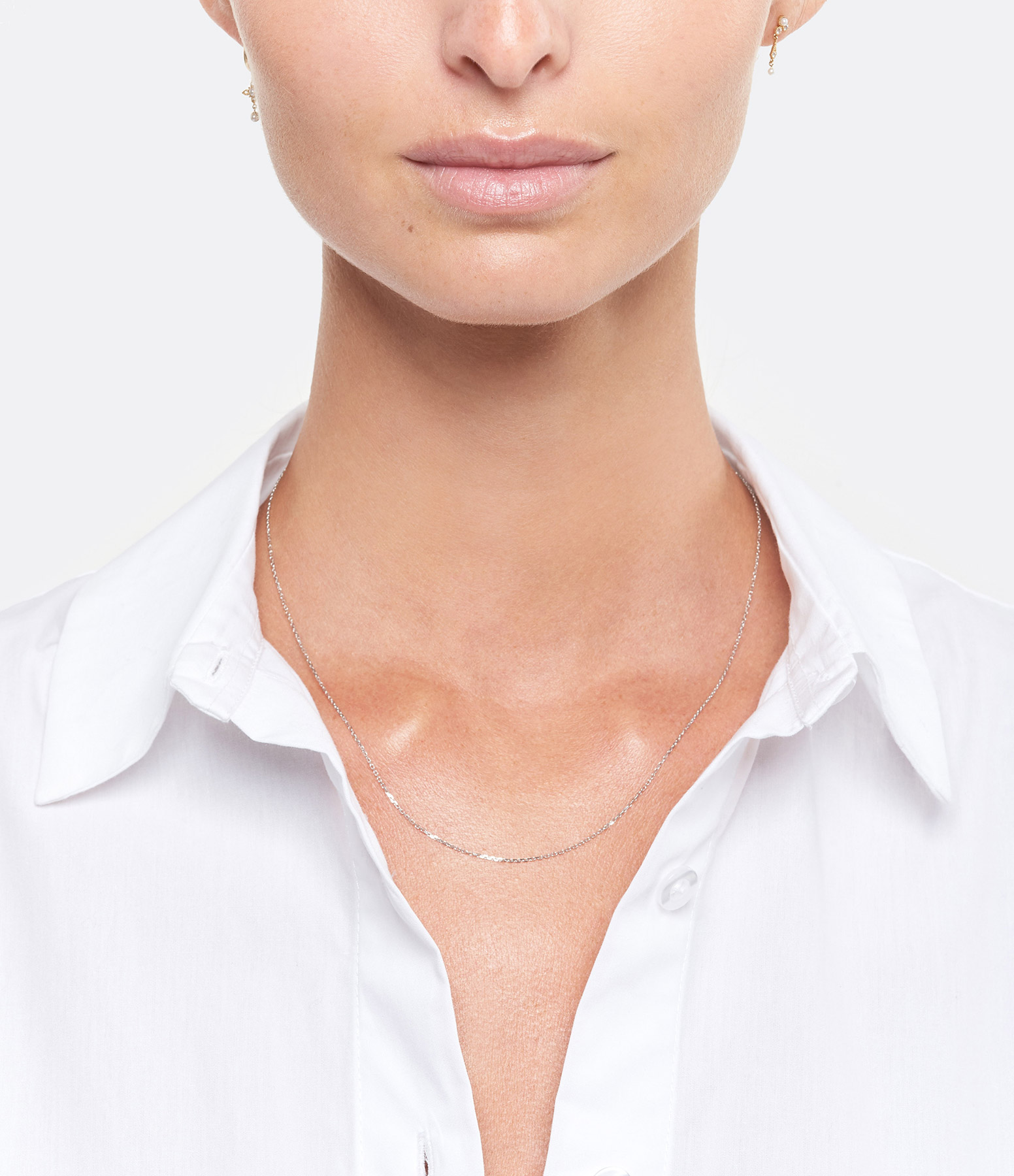 Gold Diamond-Cut Forçat Chain, 45 cm