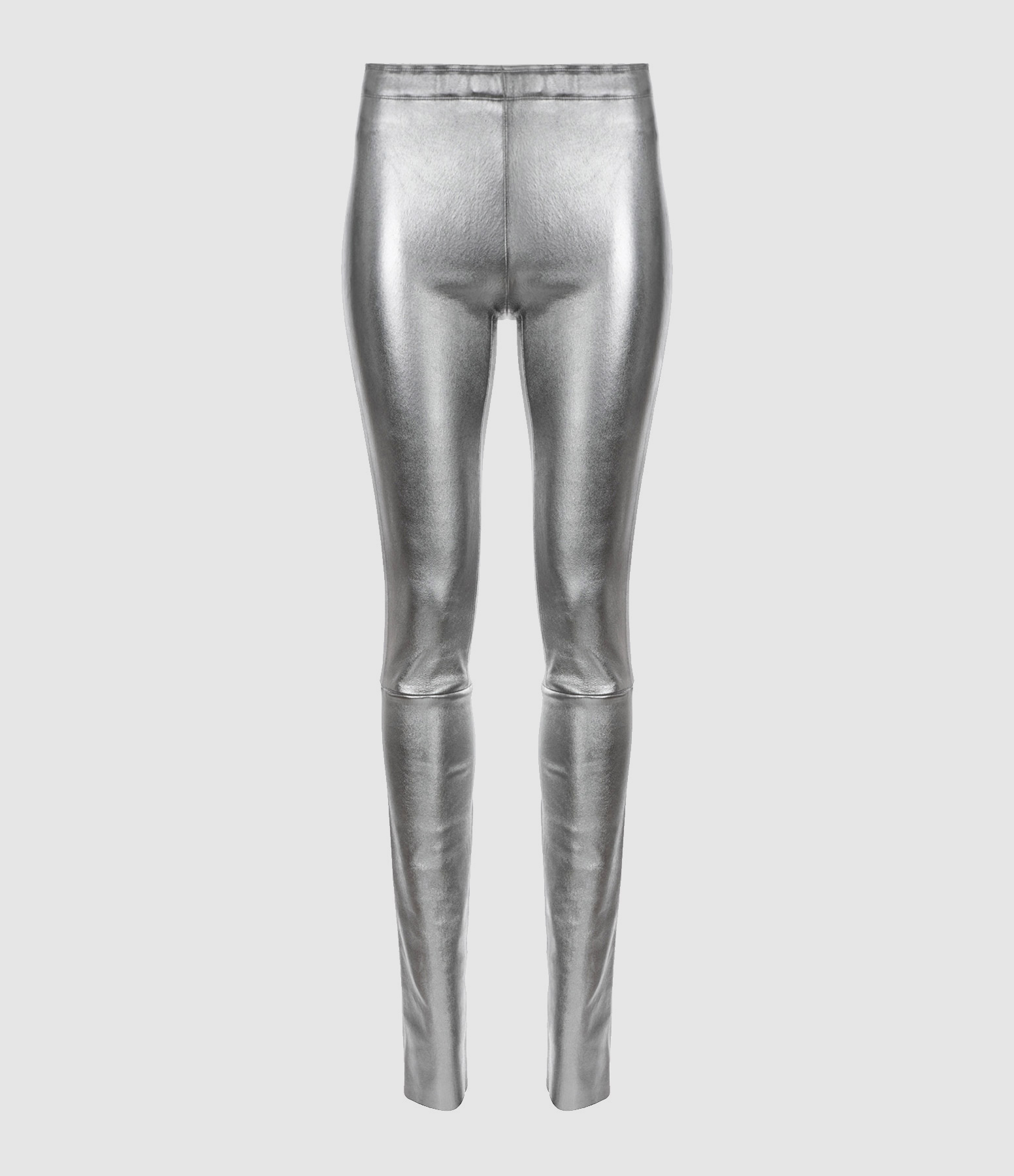 Jo Agneau Regular Steel Patterned Trousers