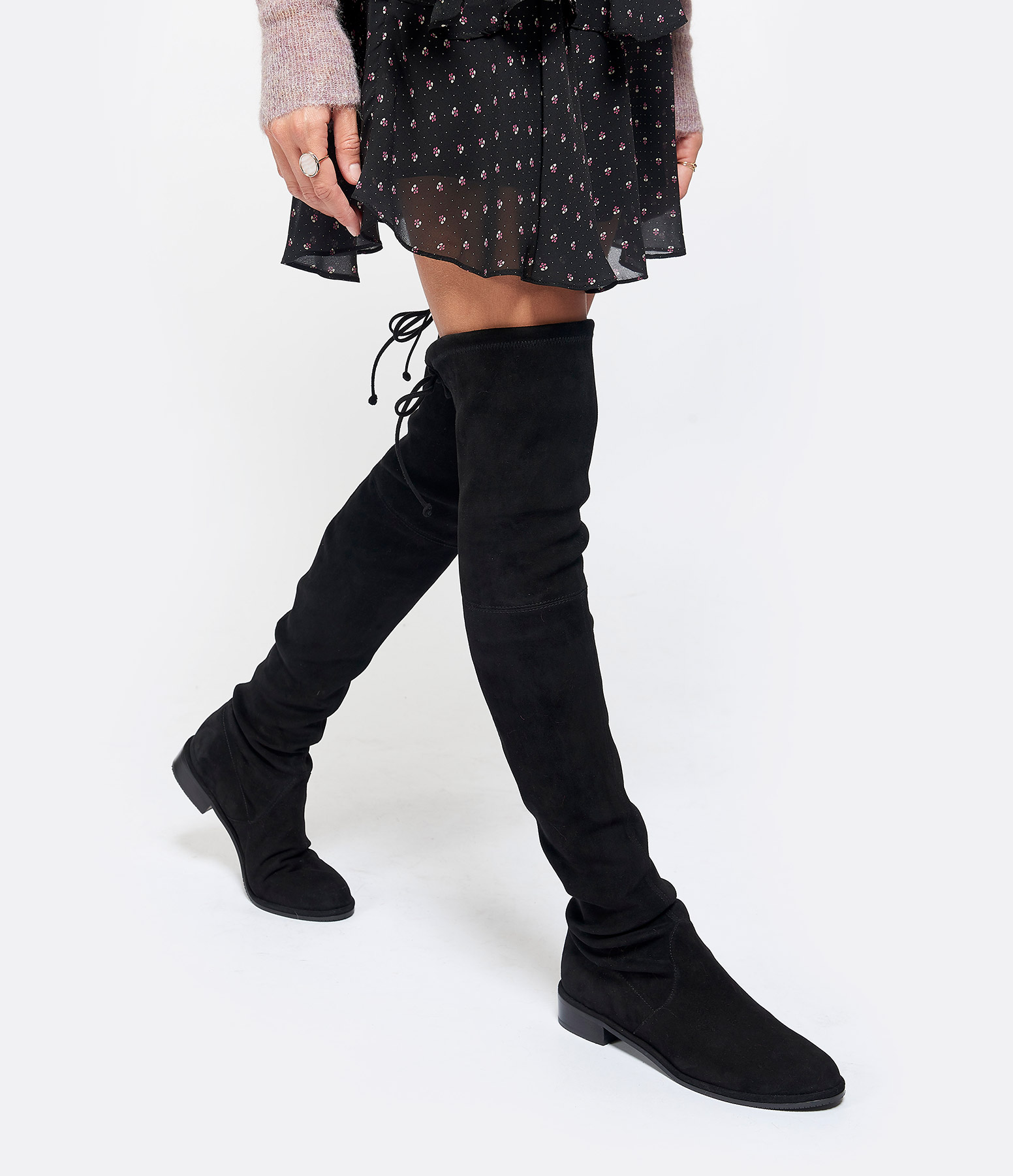 Black Suede Lowland Boots