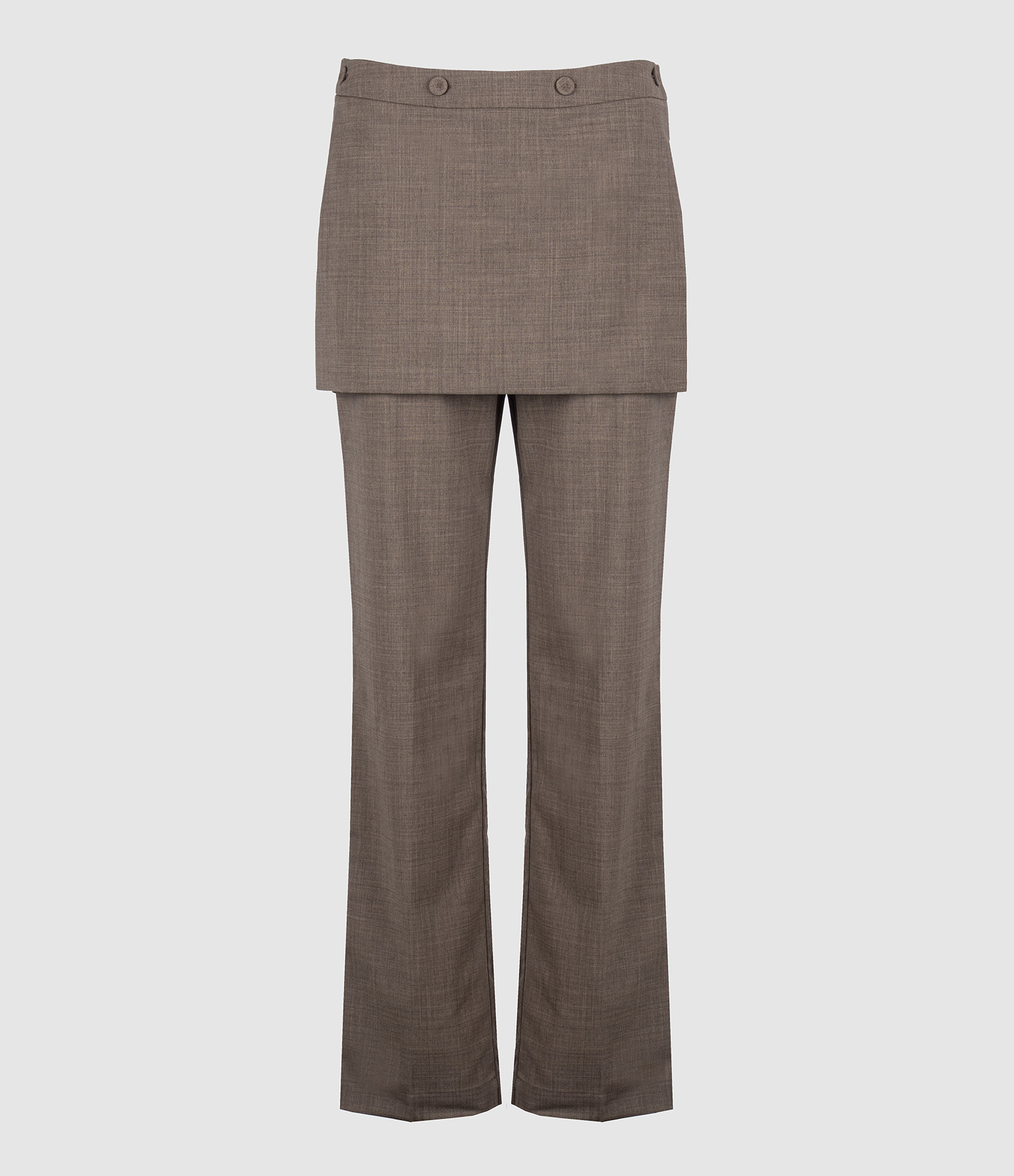 Detachable Skirt Trousers – Sage Green