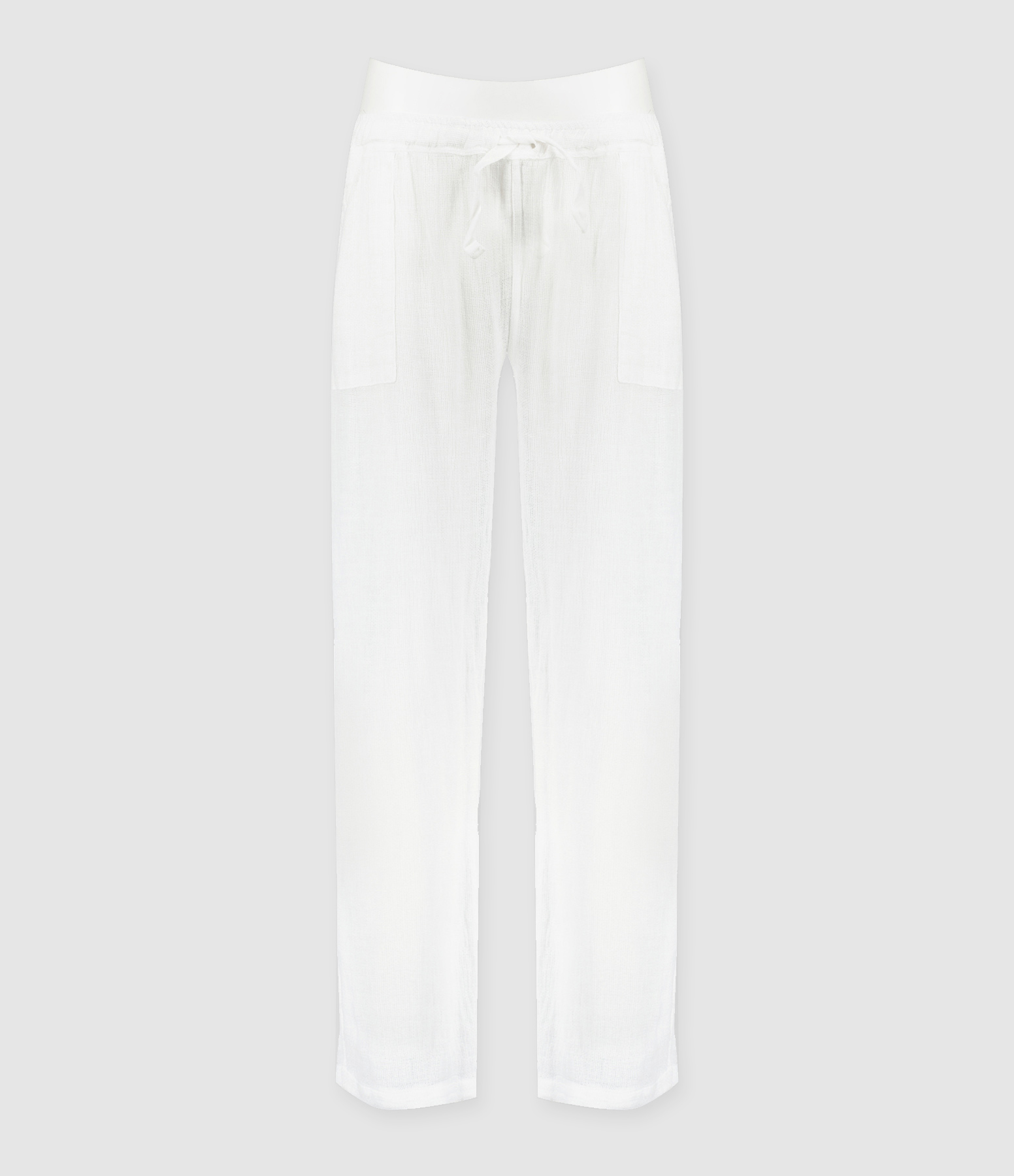 White Linen Commando Trousers
