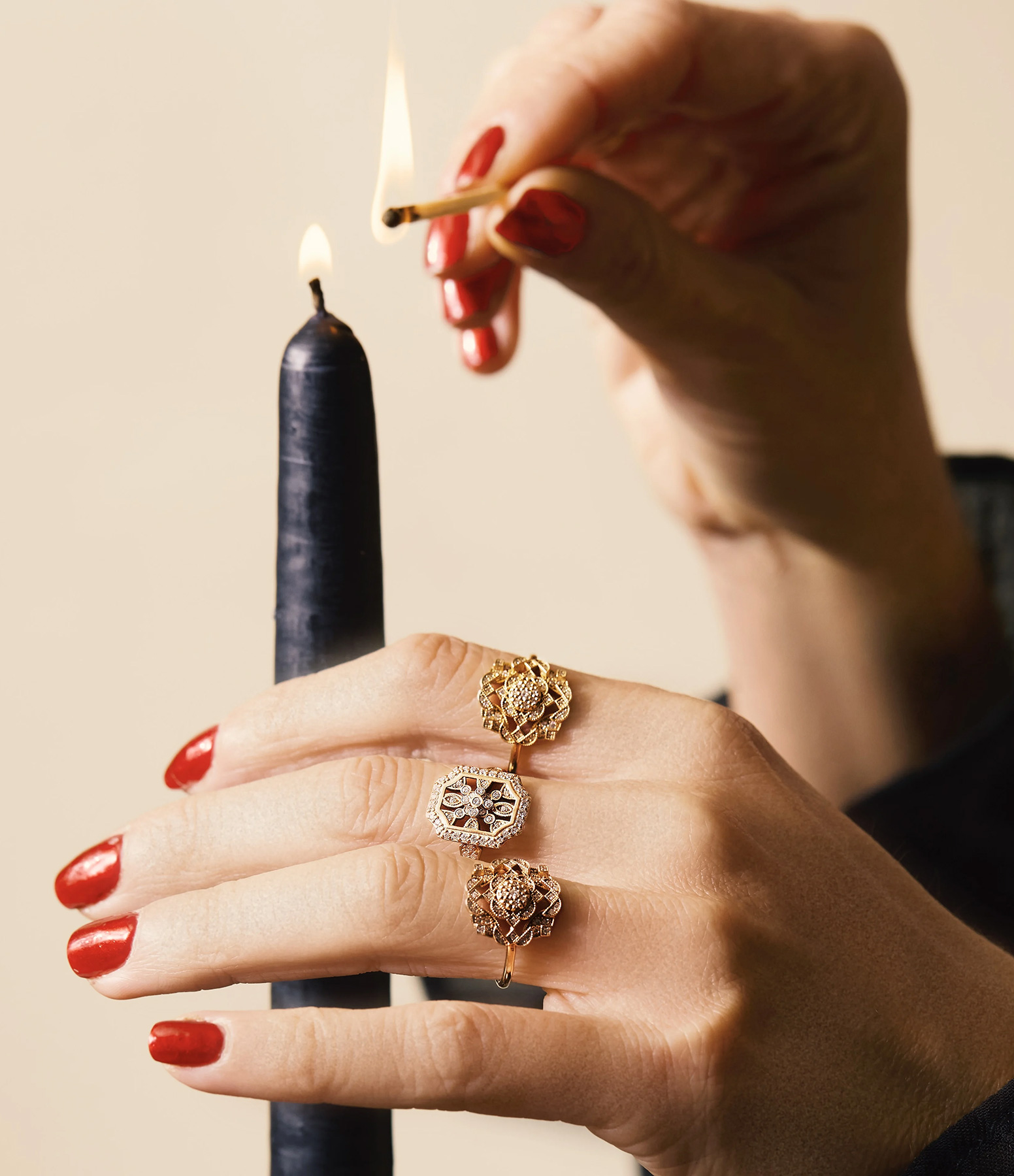 Tallia Diamond Ring in Yellow Gold