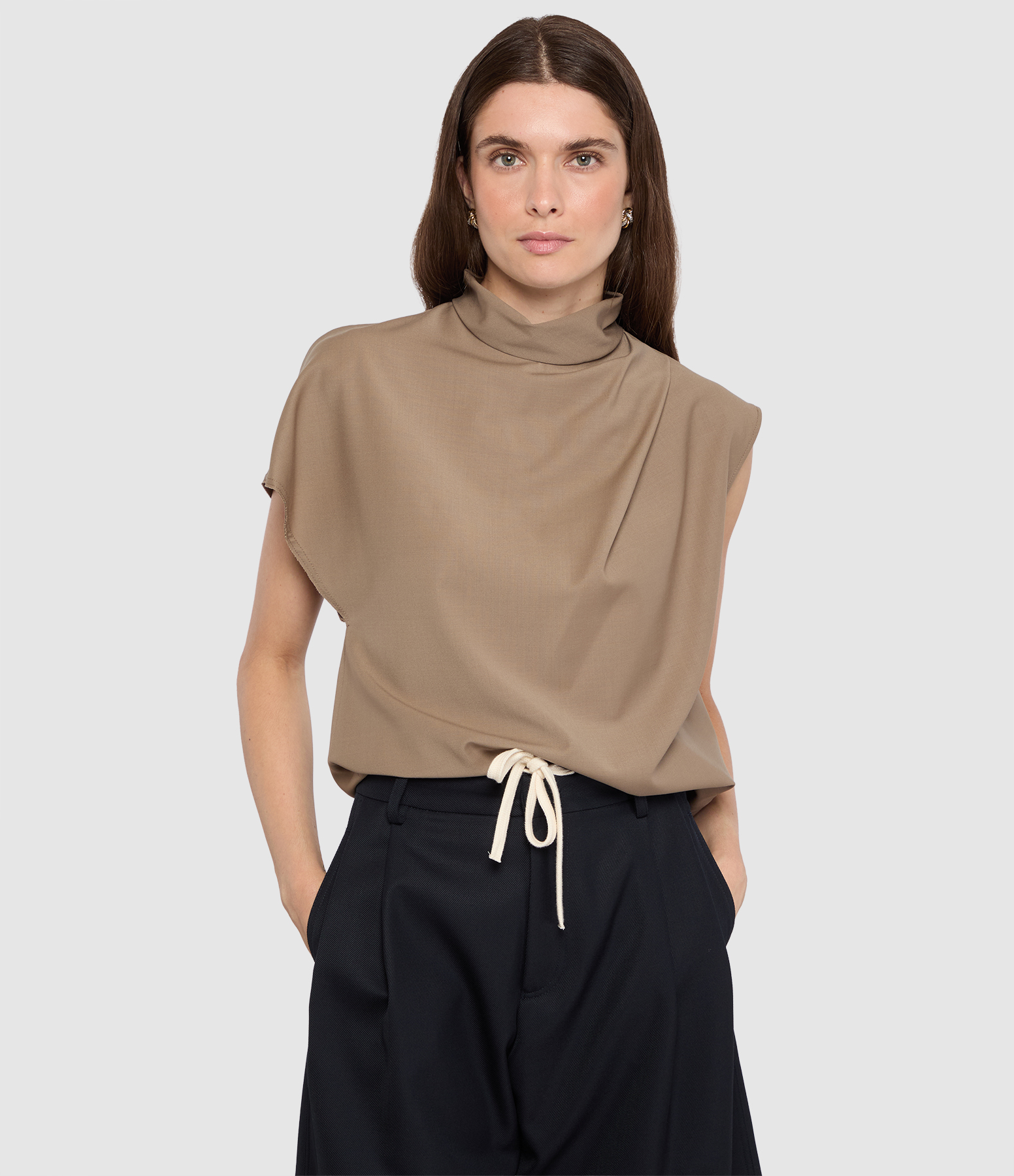 Eva Lt Taupe Top