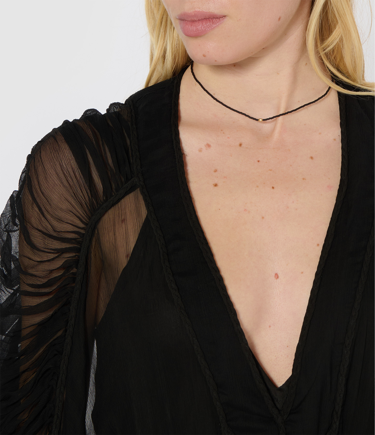 New Alicia Matte Black Choker, 38cm, Exclusive to Lulli