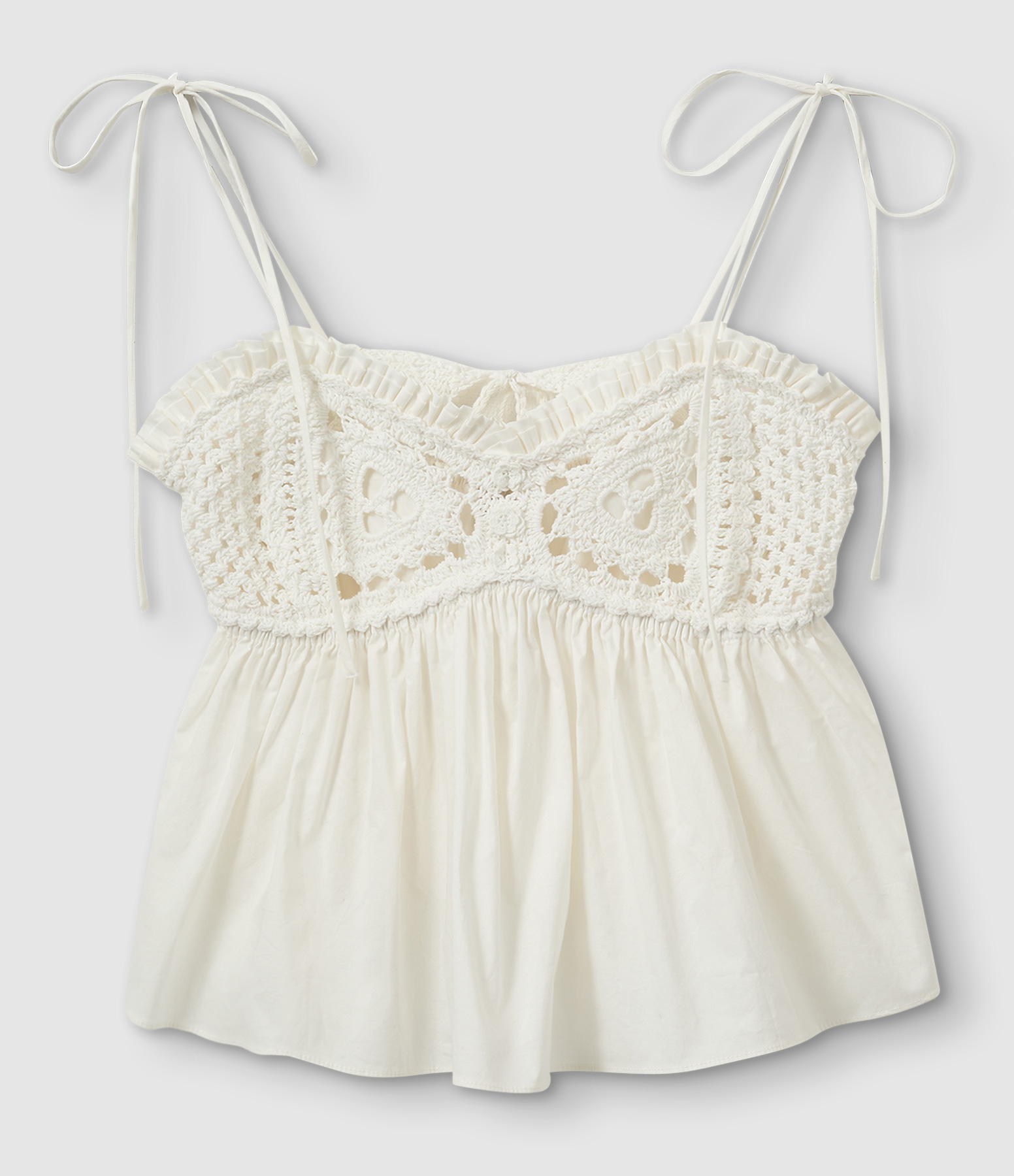 Kirsten White Crochet Top