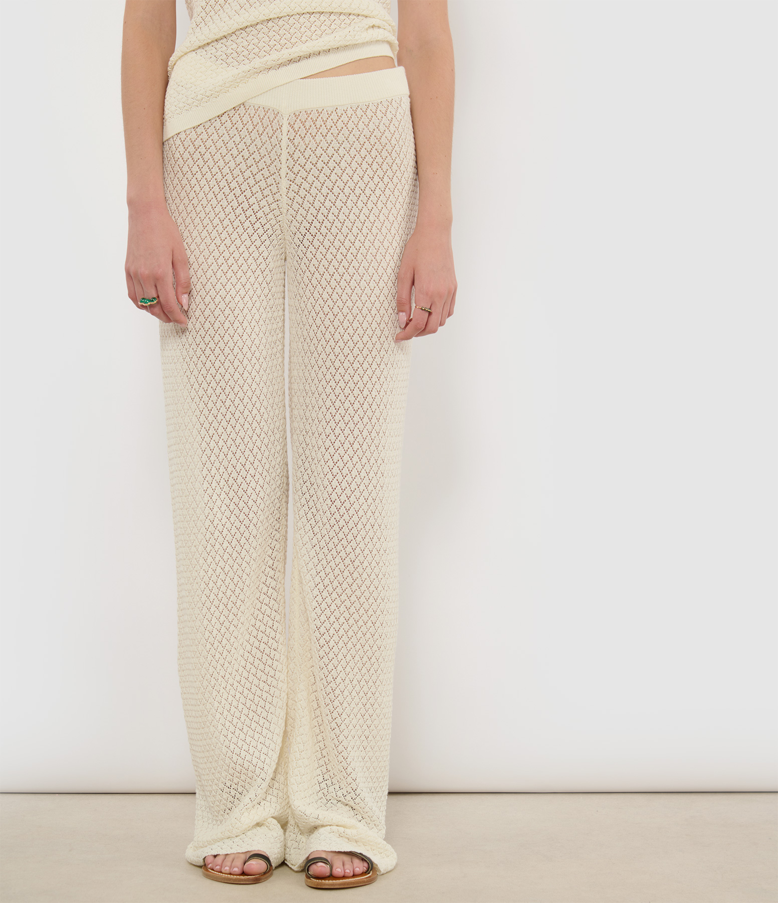 Tanzania Straight Cream Trousers, Capsule Collection