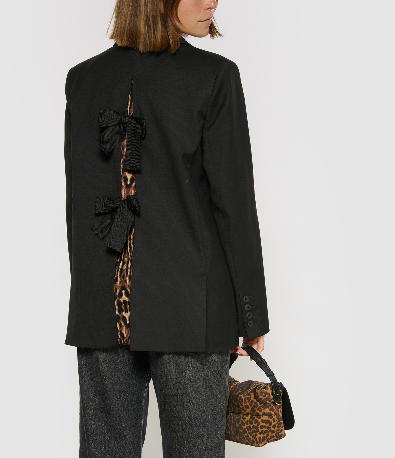 Pluto Bow Black Blazer