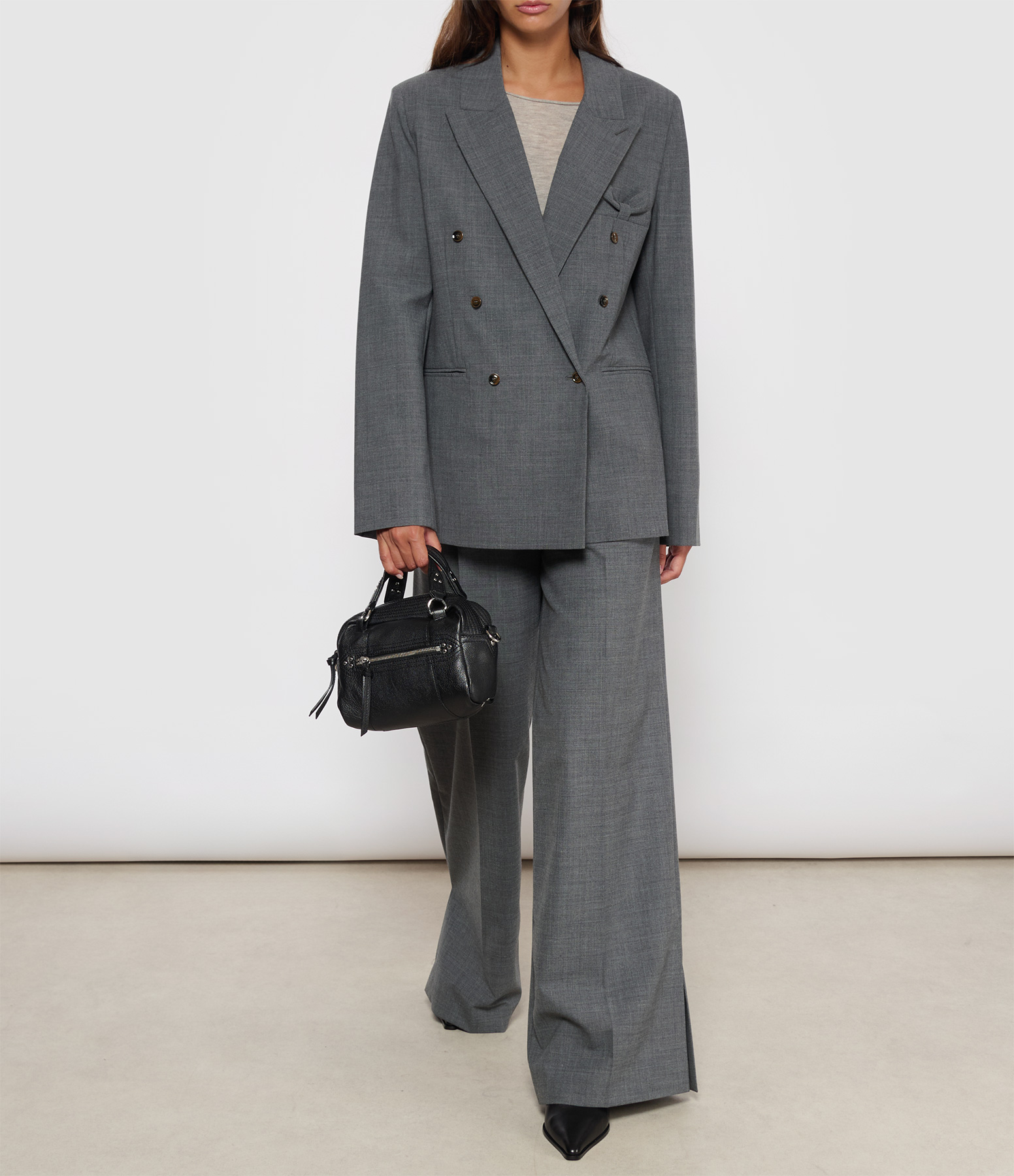 Grand Grey Melange Trousers
