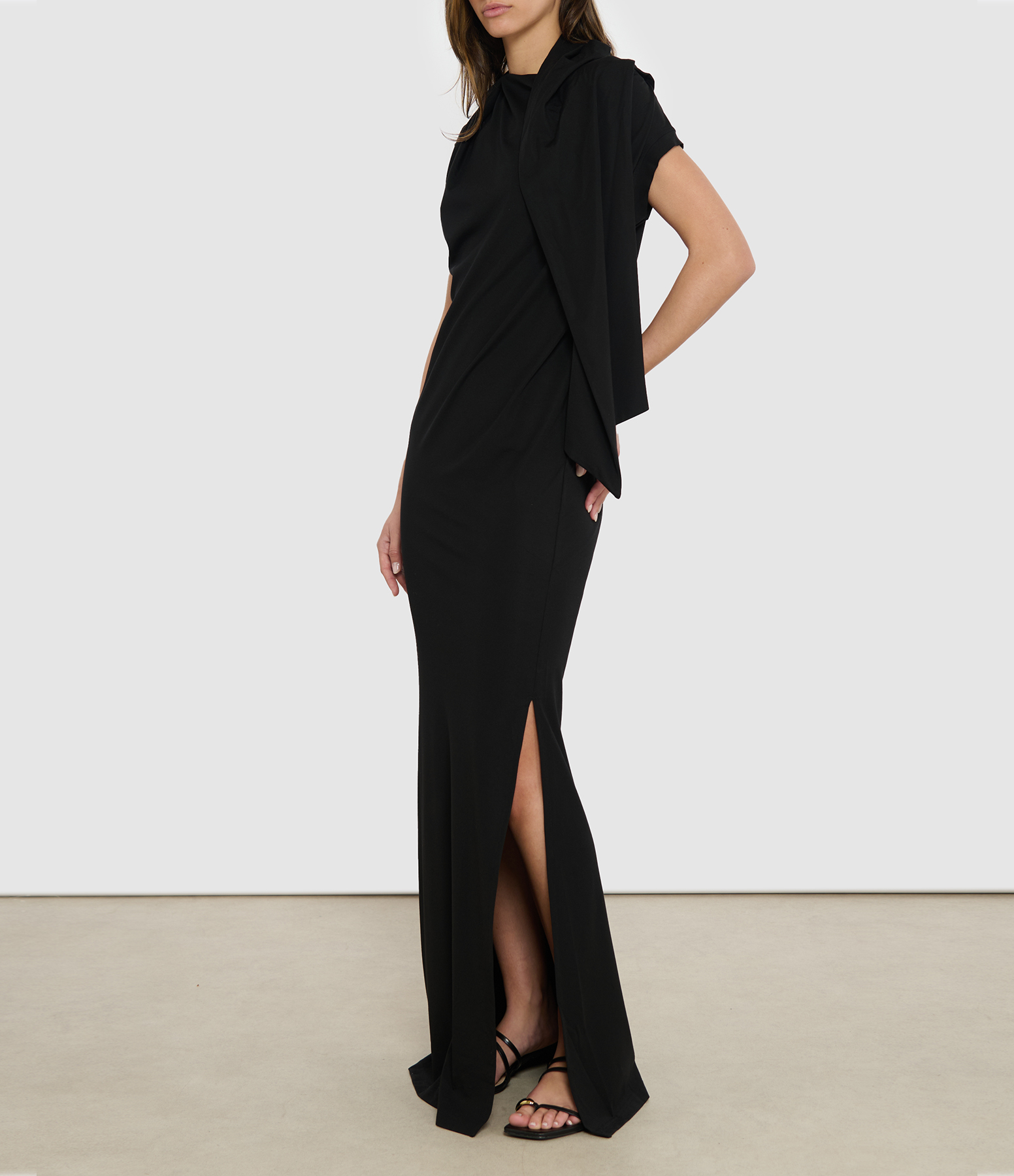 Black Scarf Dress
