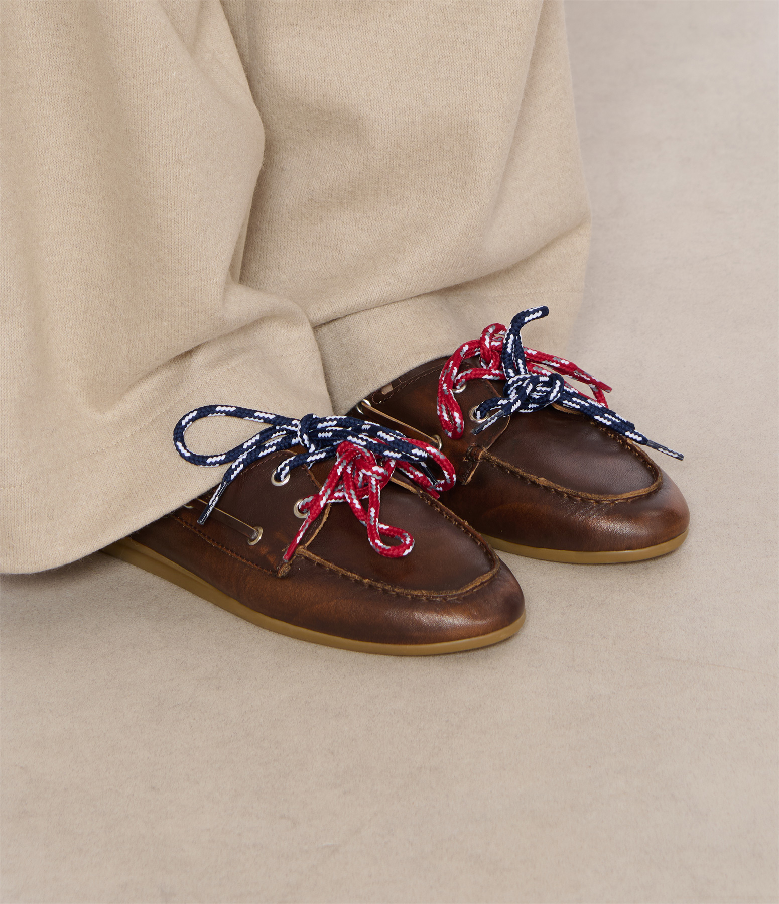 Tl-Nahua Leather Loafers in Karneol