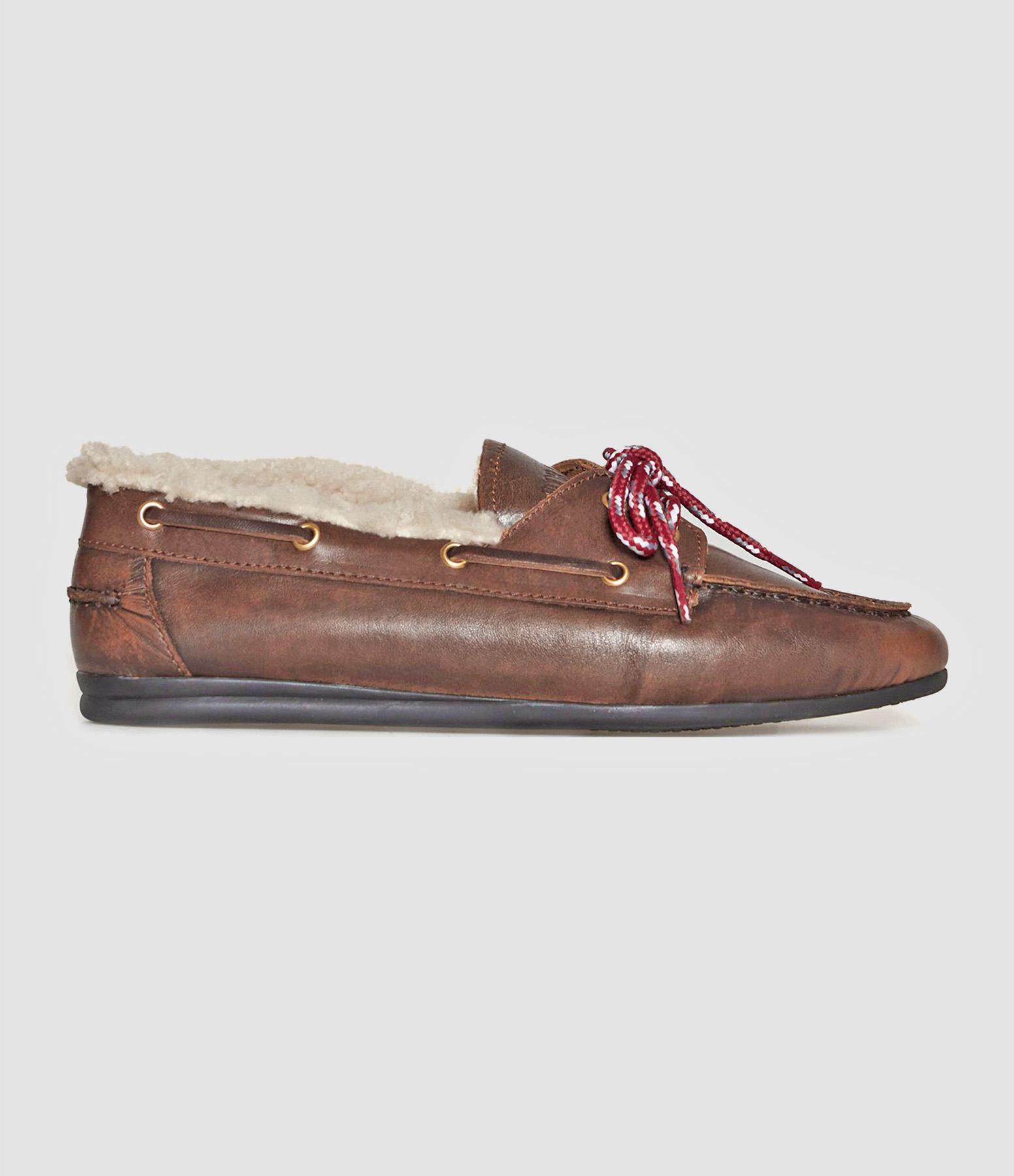 Tl-Nahua Winter Gold Carnelian/Off-white Loafers