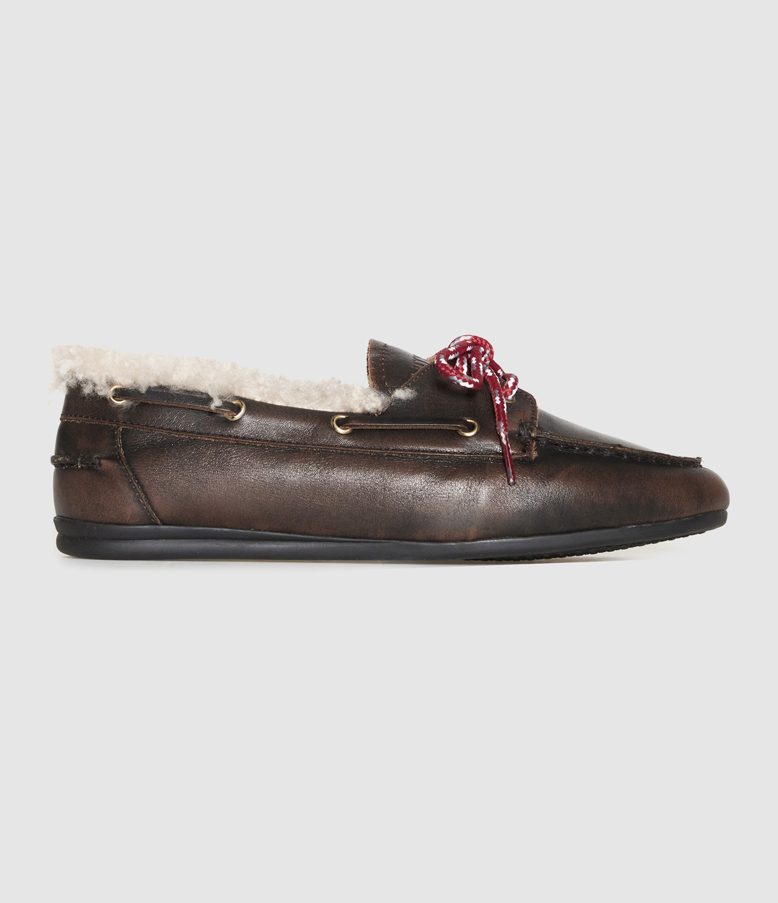 Tl-Nahua Winter Gold Leather/Off-white Loafers