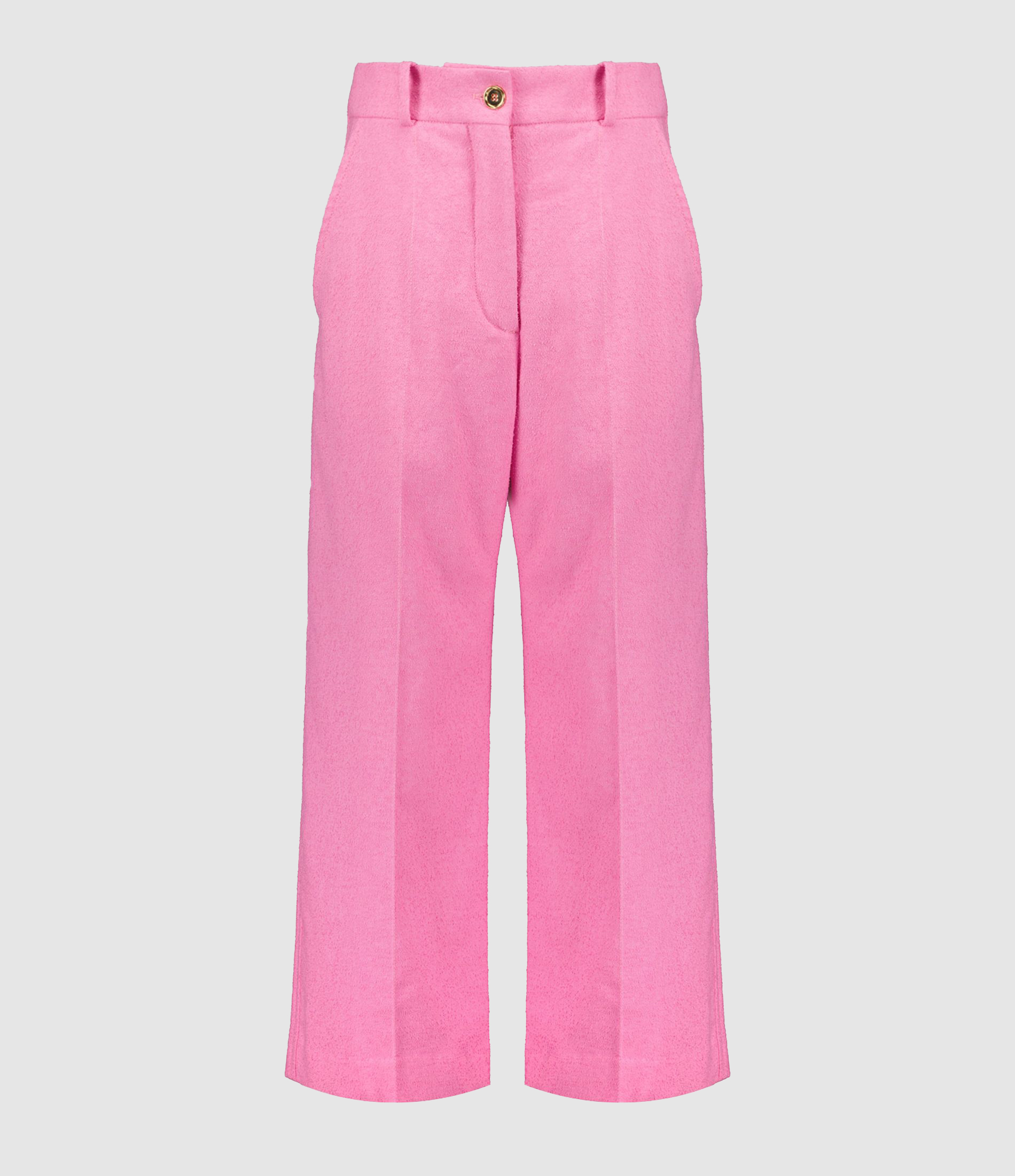 Iconic Cotton Trousers in Begonia Pink