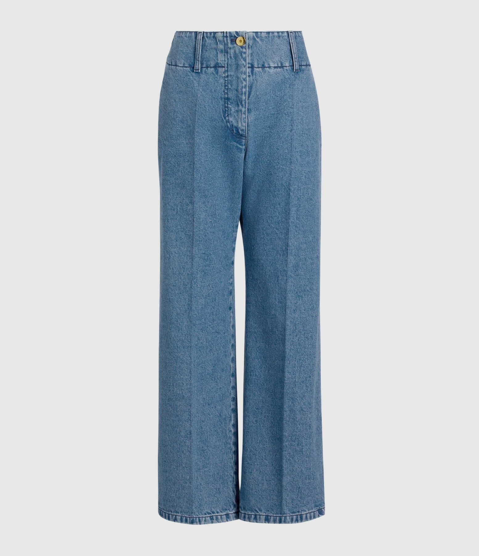 Loose-Fit Trousers with Heritage Blue Wash Waistband