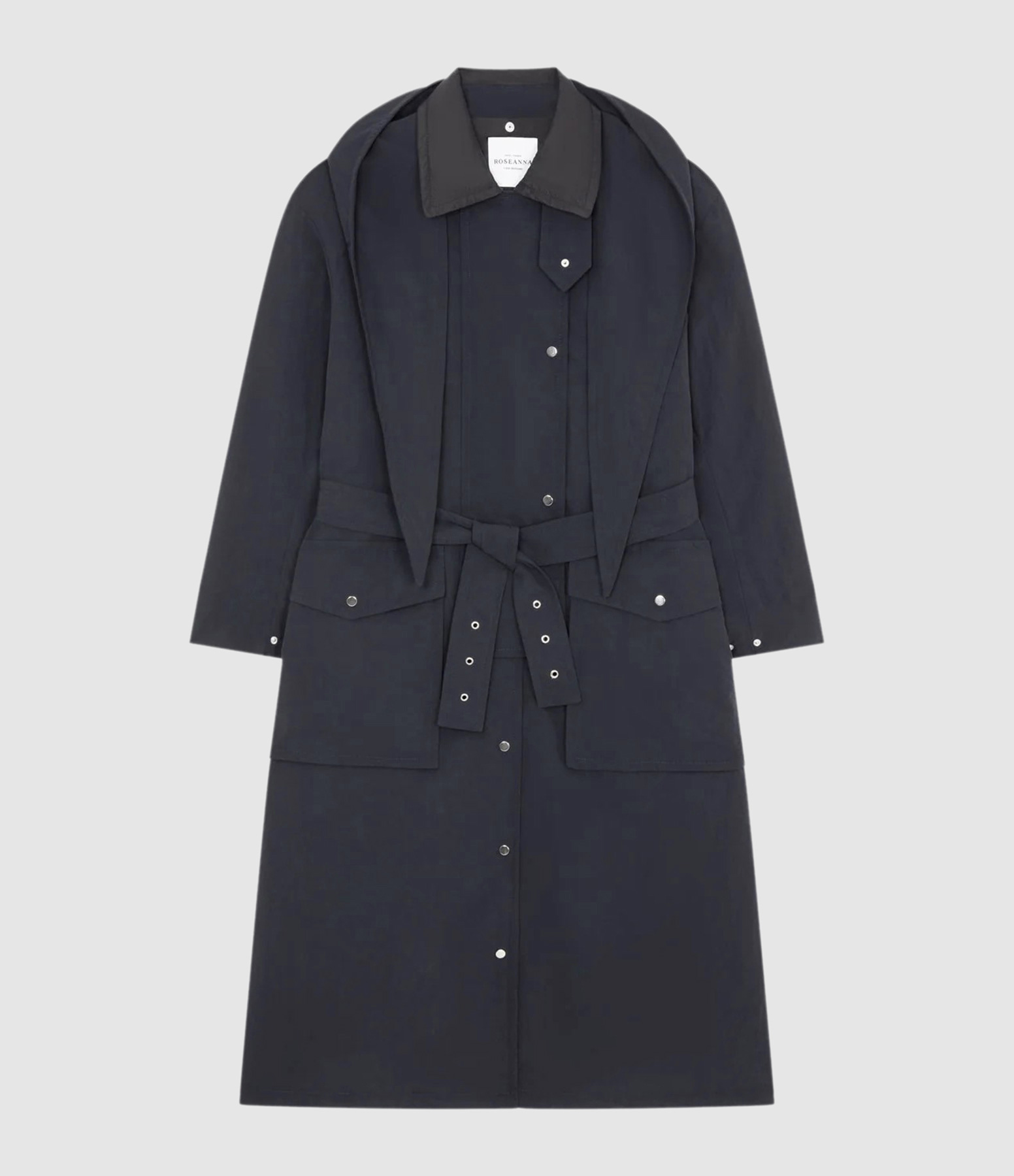 Mind Navy Trench Coat