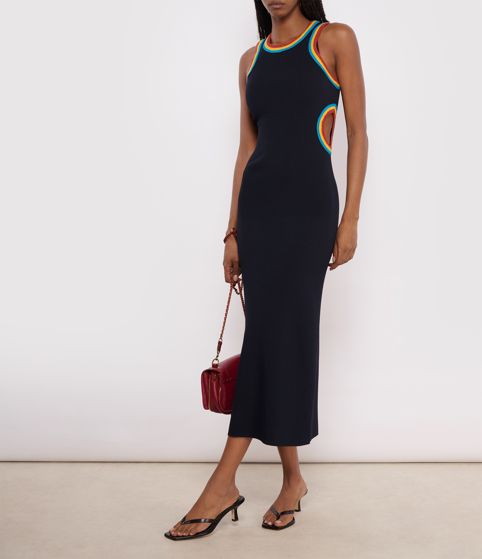 Rassia Navy Blue Maxi Dress