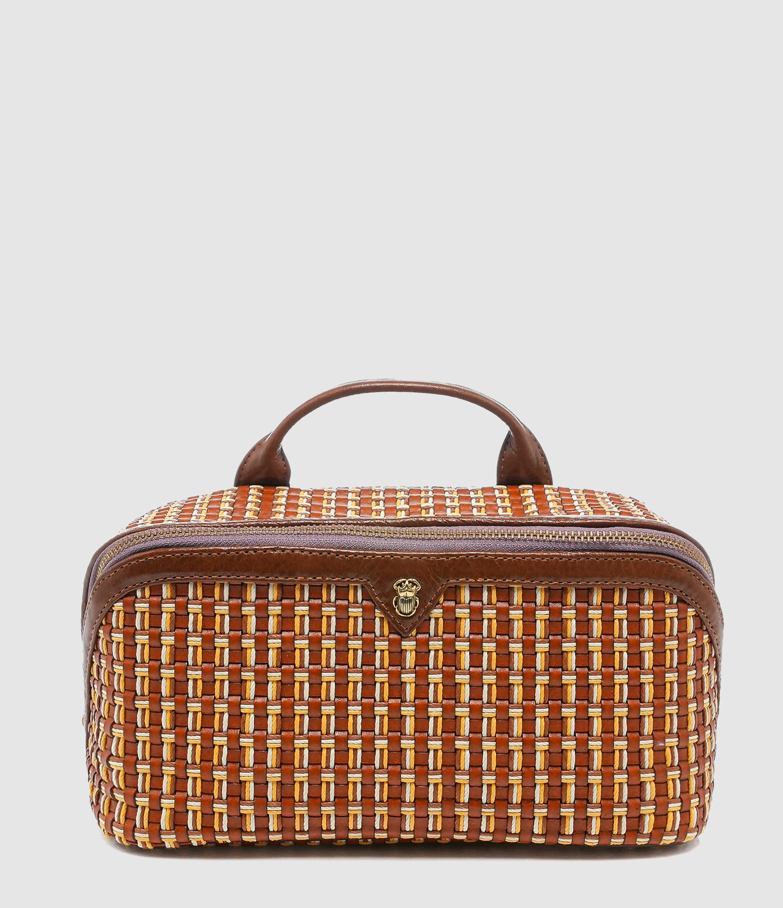 Fusealis Charlotte Braided Leather Tote Bag
