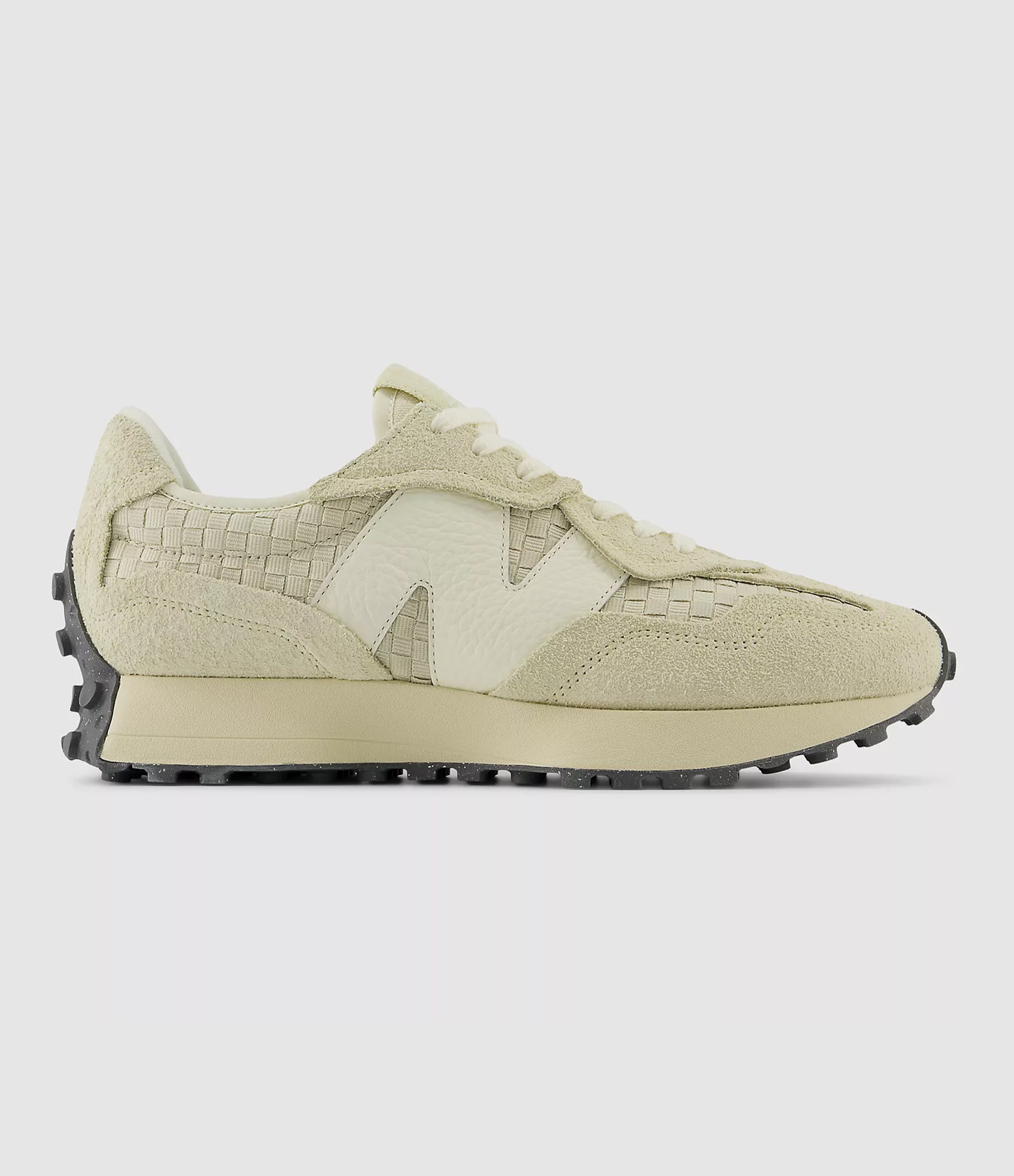 327 Suede Pale Moss trainers