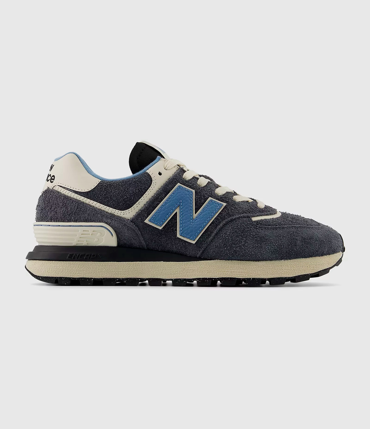 574 Black Leather Trainers