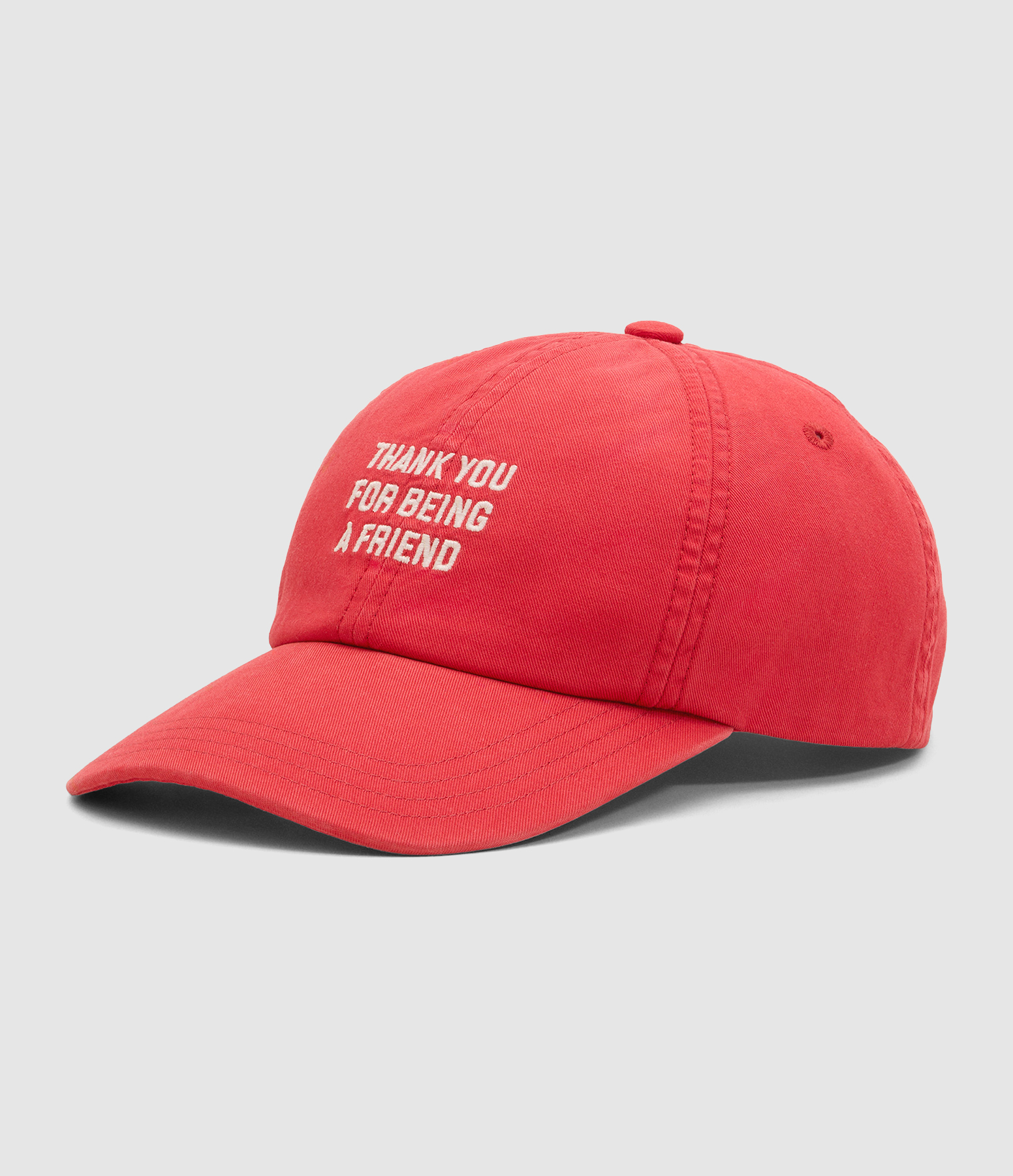 'Thanks For Being A Friend' Cap – Ruby Red Lava