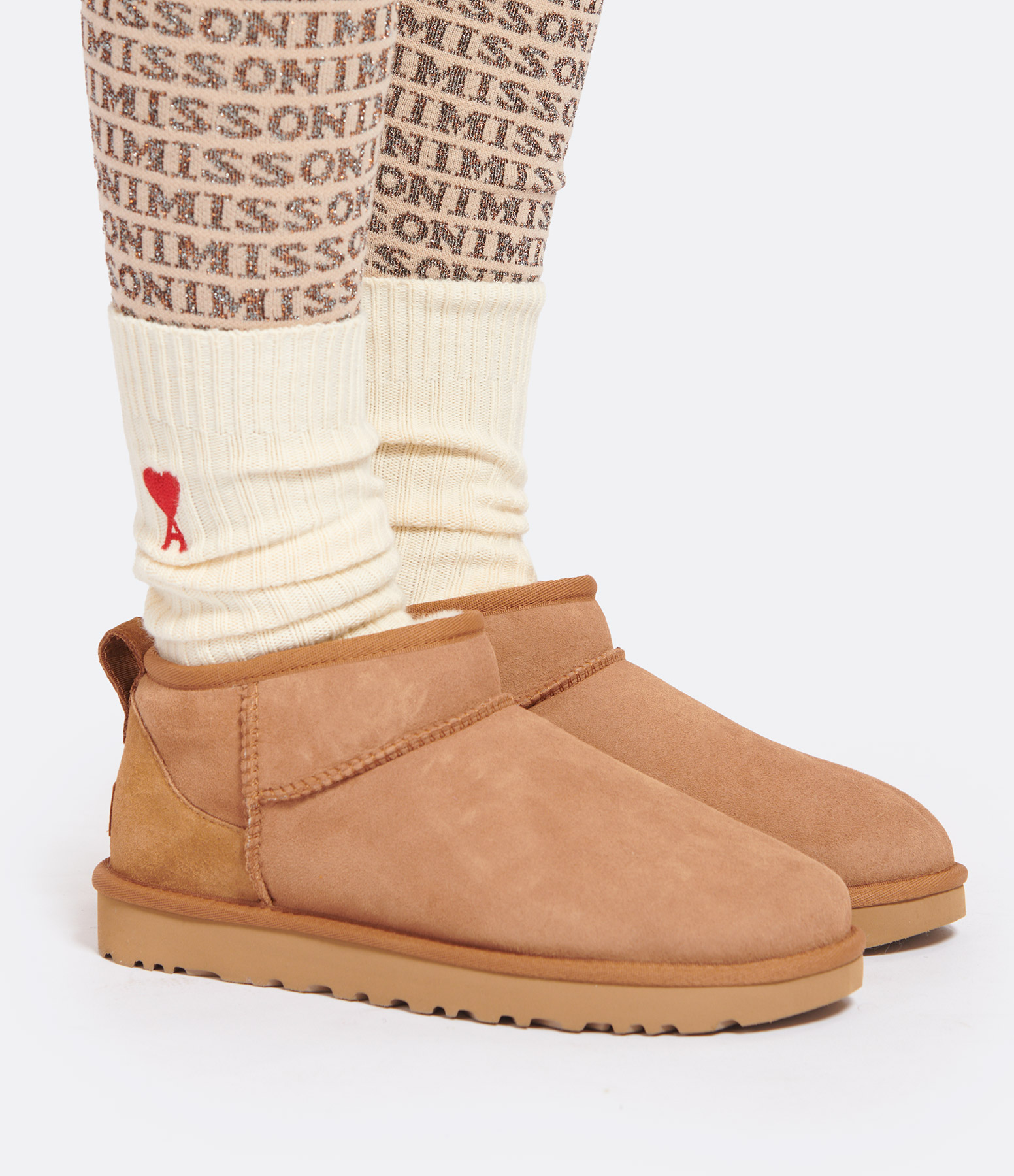 Classic Ultra Mini Chestnut Ankle Boots