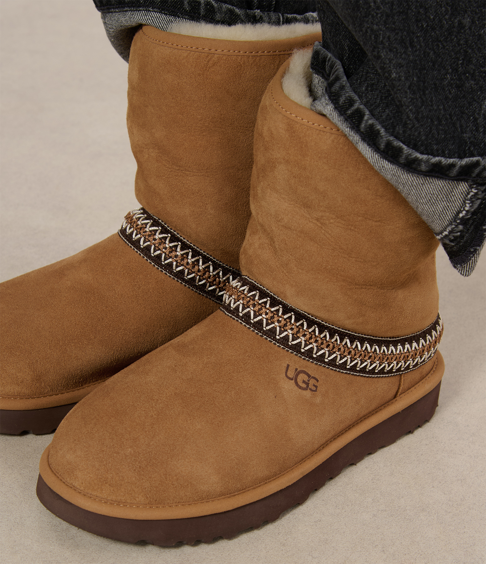 Classic Short Crescent Chestnut Boots