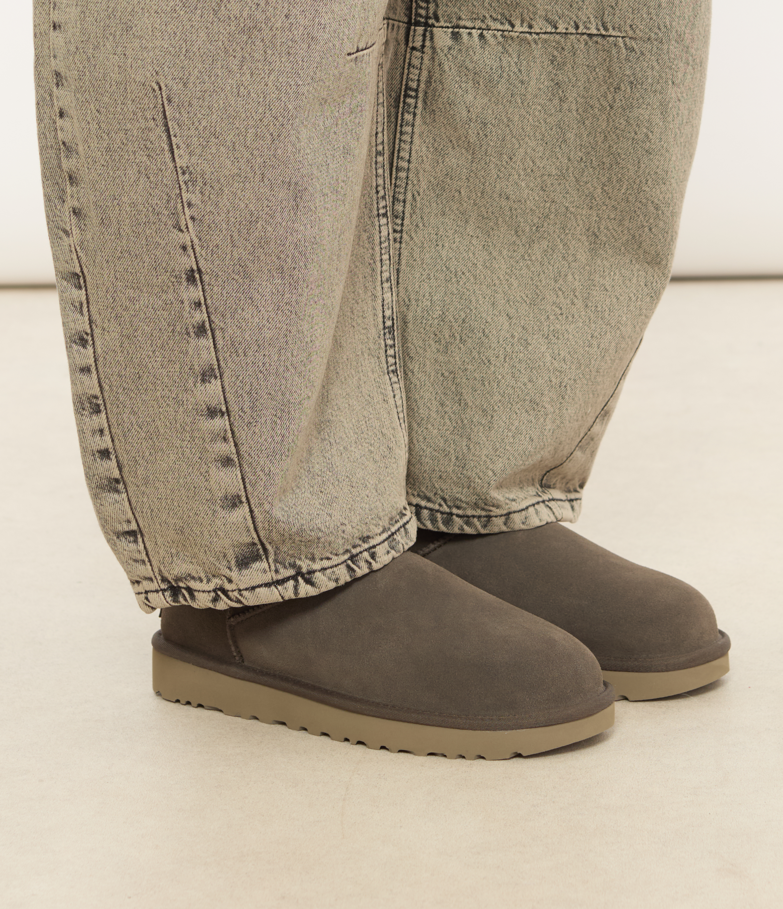 Classic Micro Dense Smoke Ankle Boots