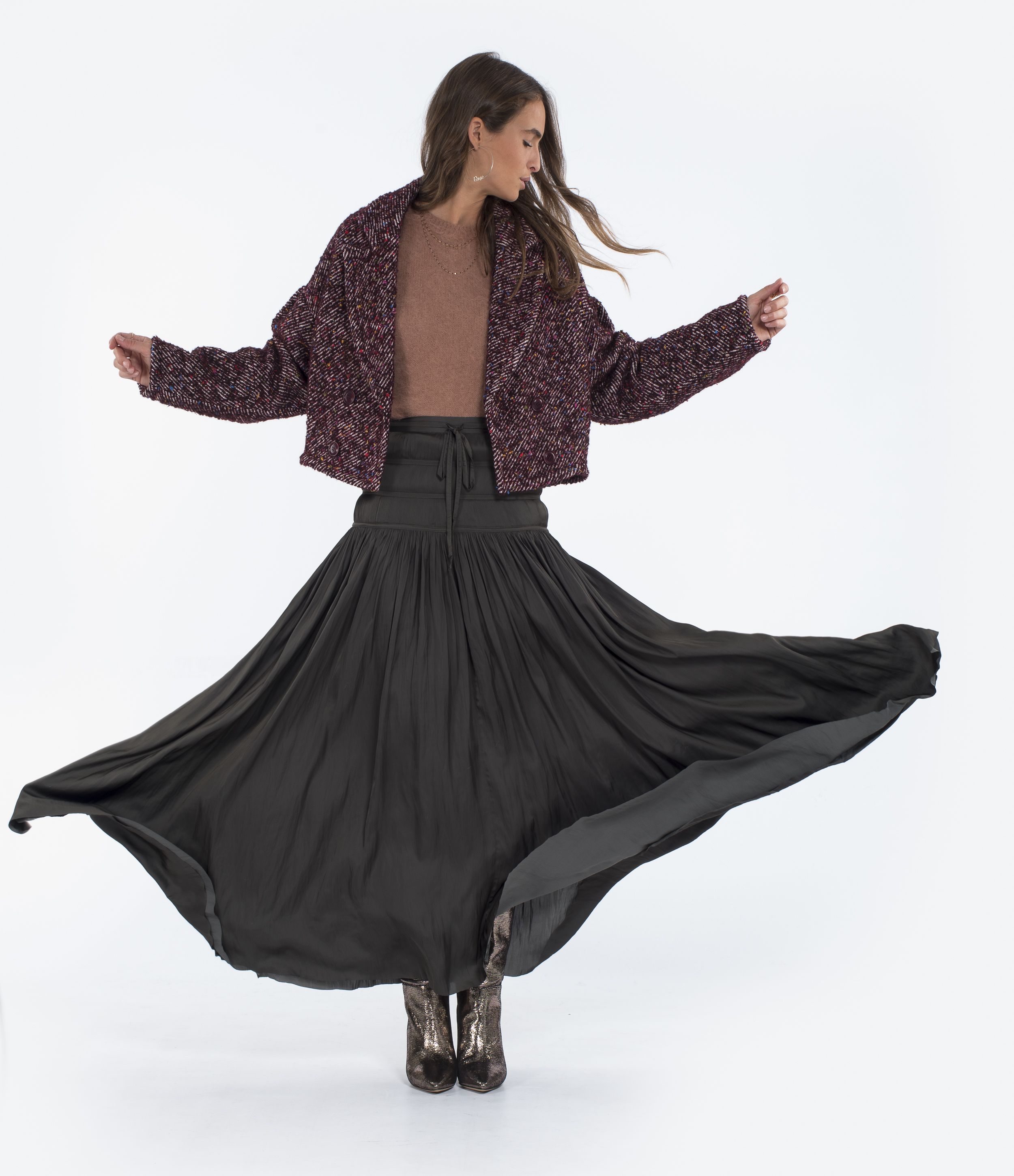 Isidore Peat Skirt
