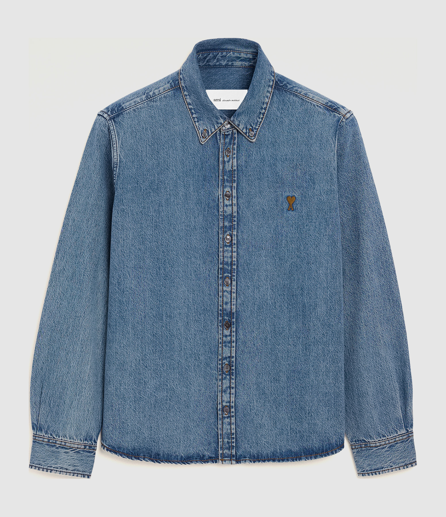 Contrasted Ami De Coeur Blue Shirt, Second-hand