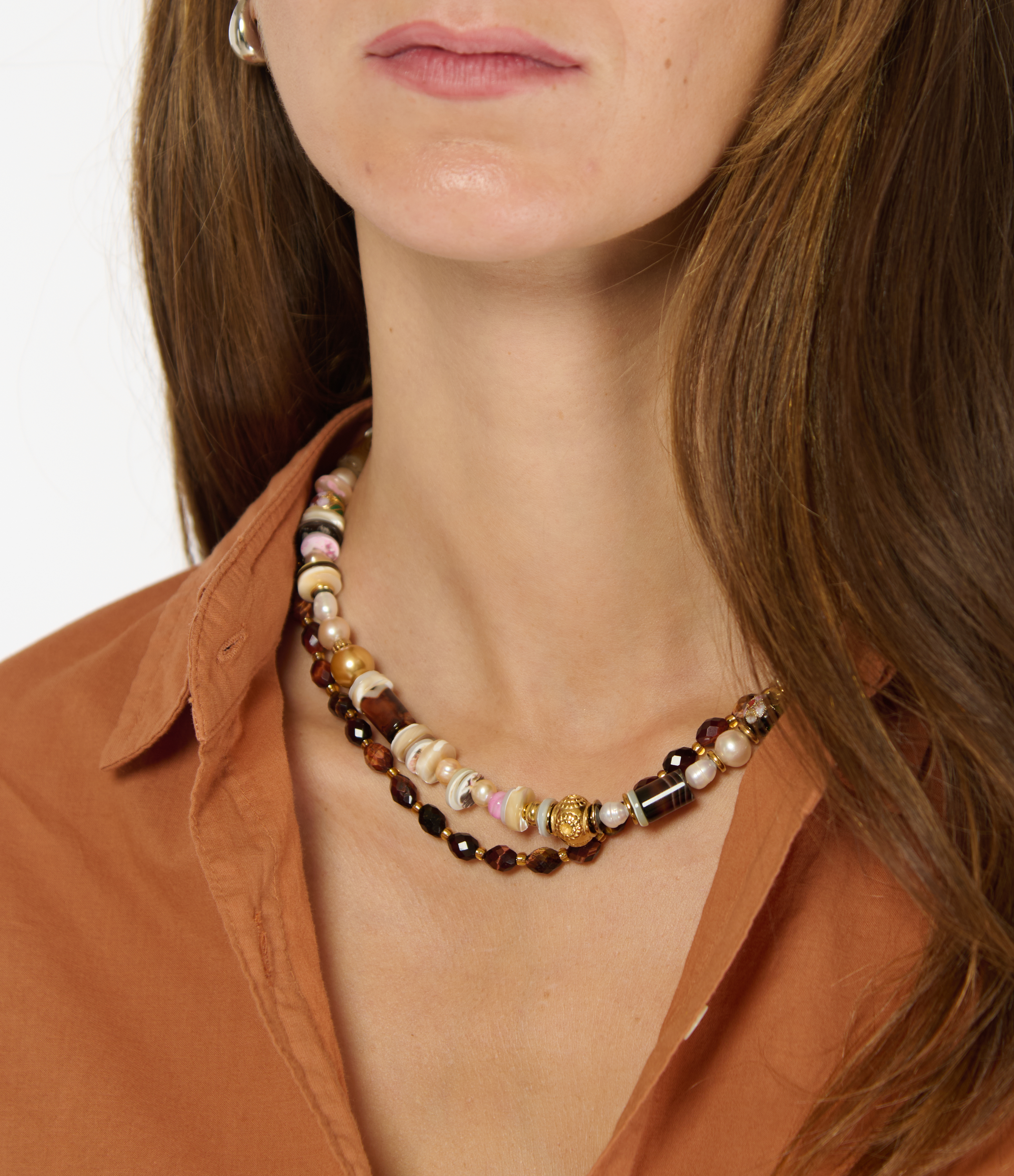 Bello Red Tiger’s Eye Necklace