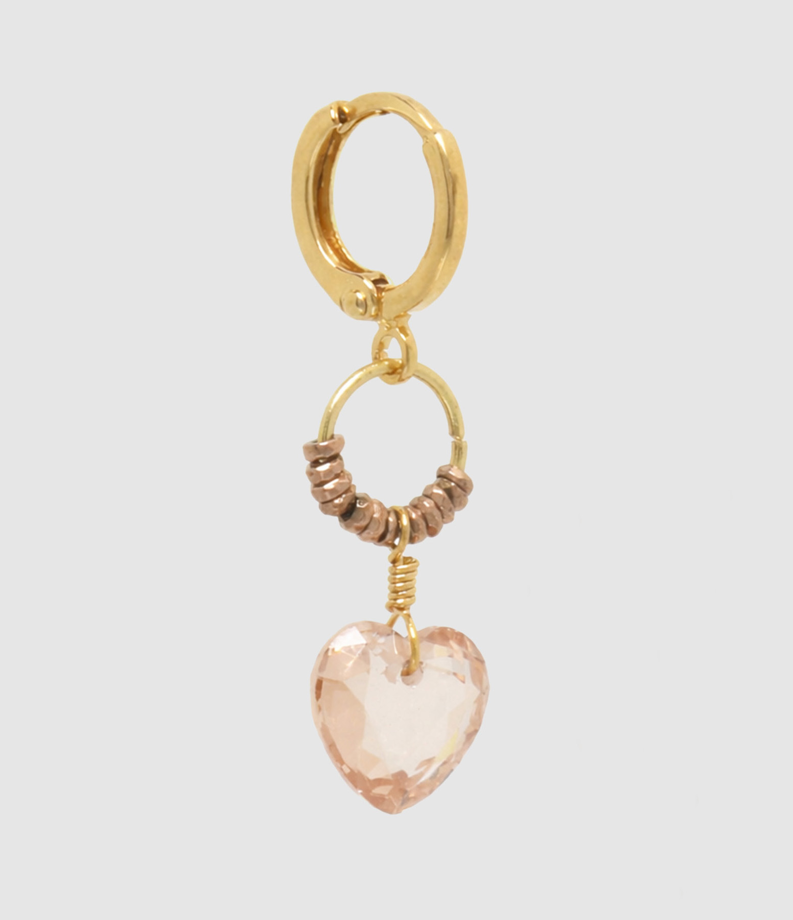 Champagne ‘Love’ Hoop Earring (sold individually)