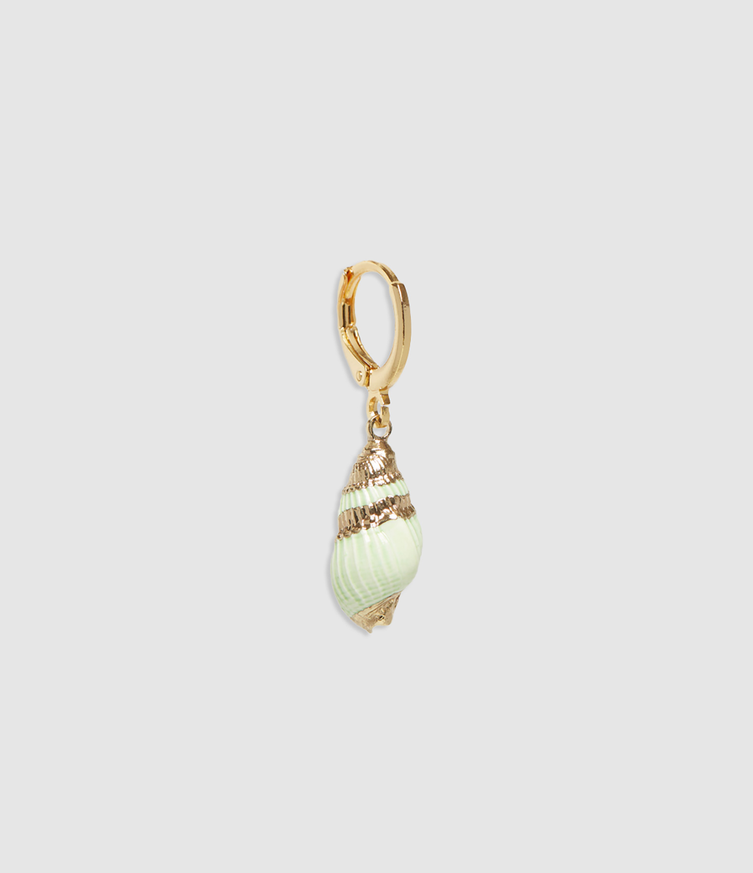 Playa Sea Shell Earring in Aquamarine Green (sold individually)