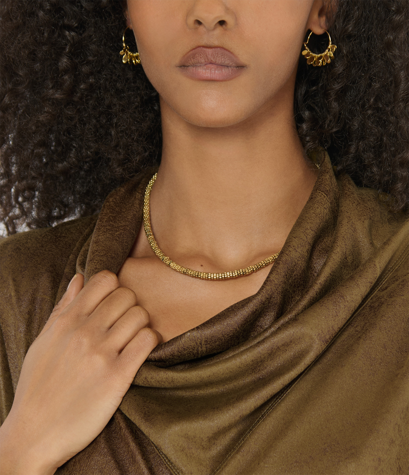 Gold Rock Necklace