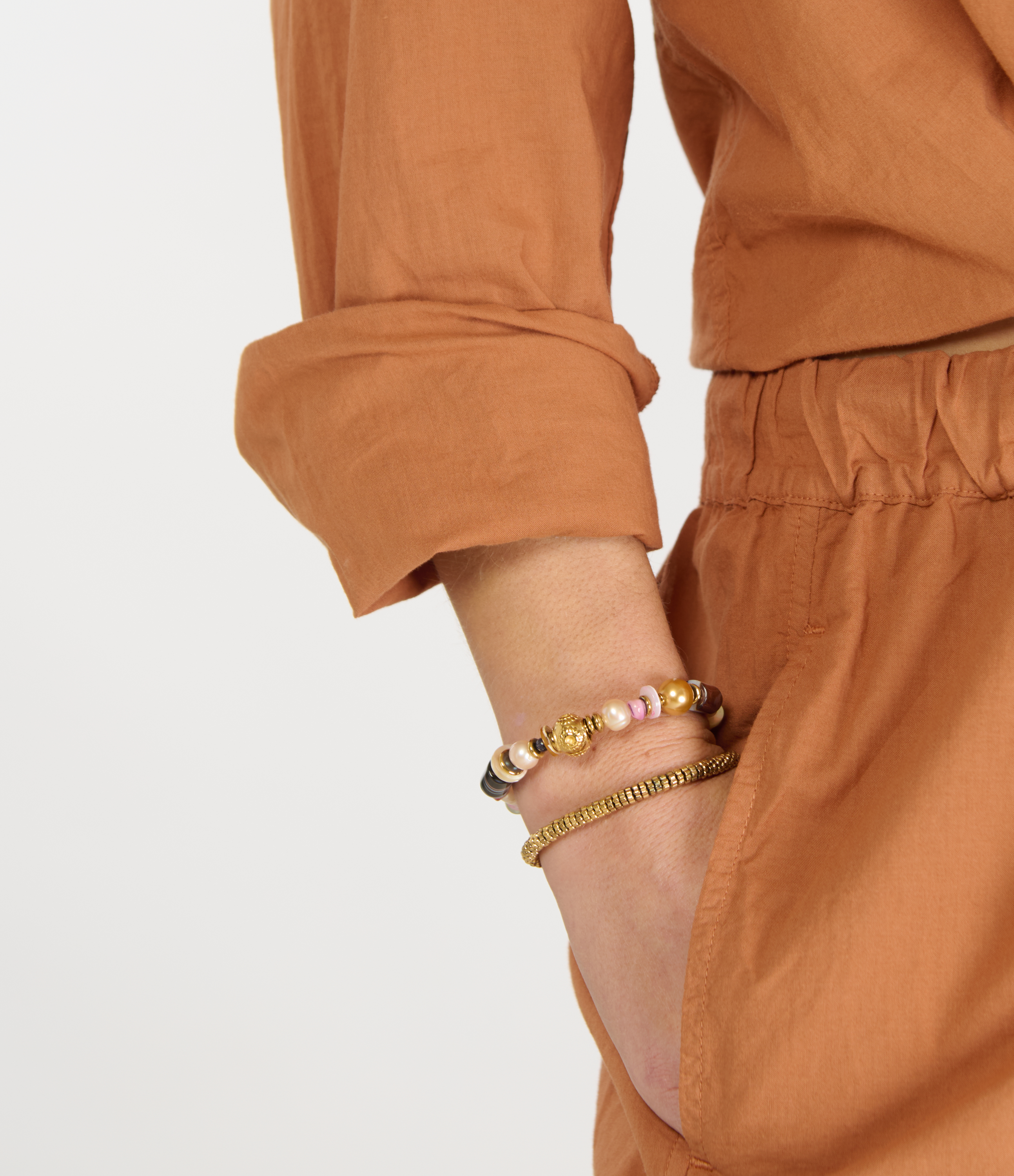 Gold Rock Bracelet